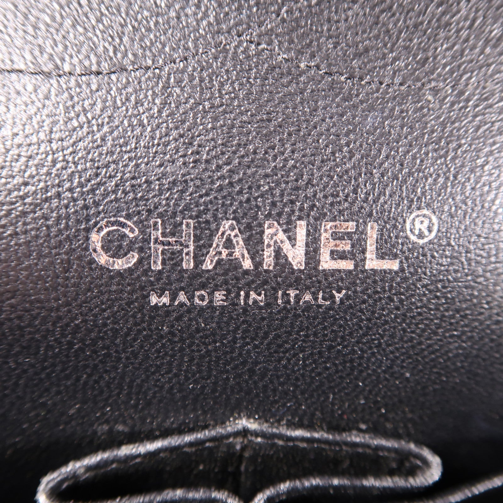 CHANEL 【激減優惠】菱格漆皮皮革Chain Shoulder銀扣鏈帶肩背袋黑色