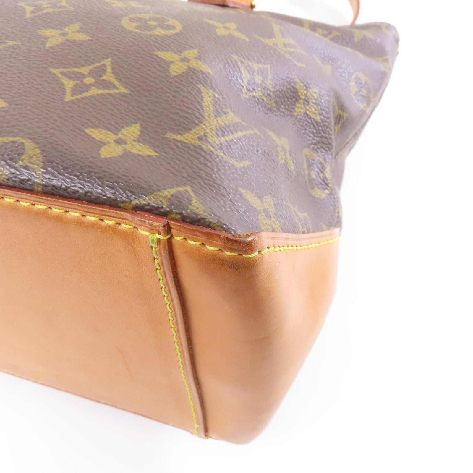 LOUIS VUITTON Monogram Cabas Piano金扣肩背袋啡色