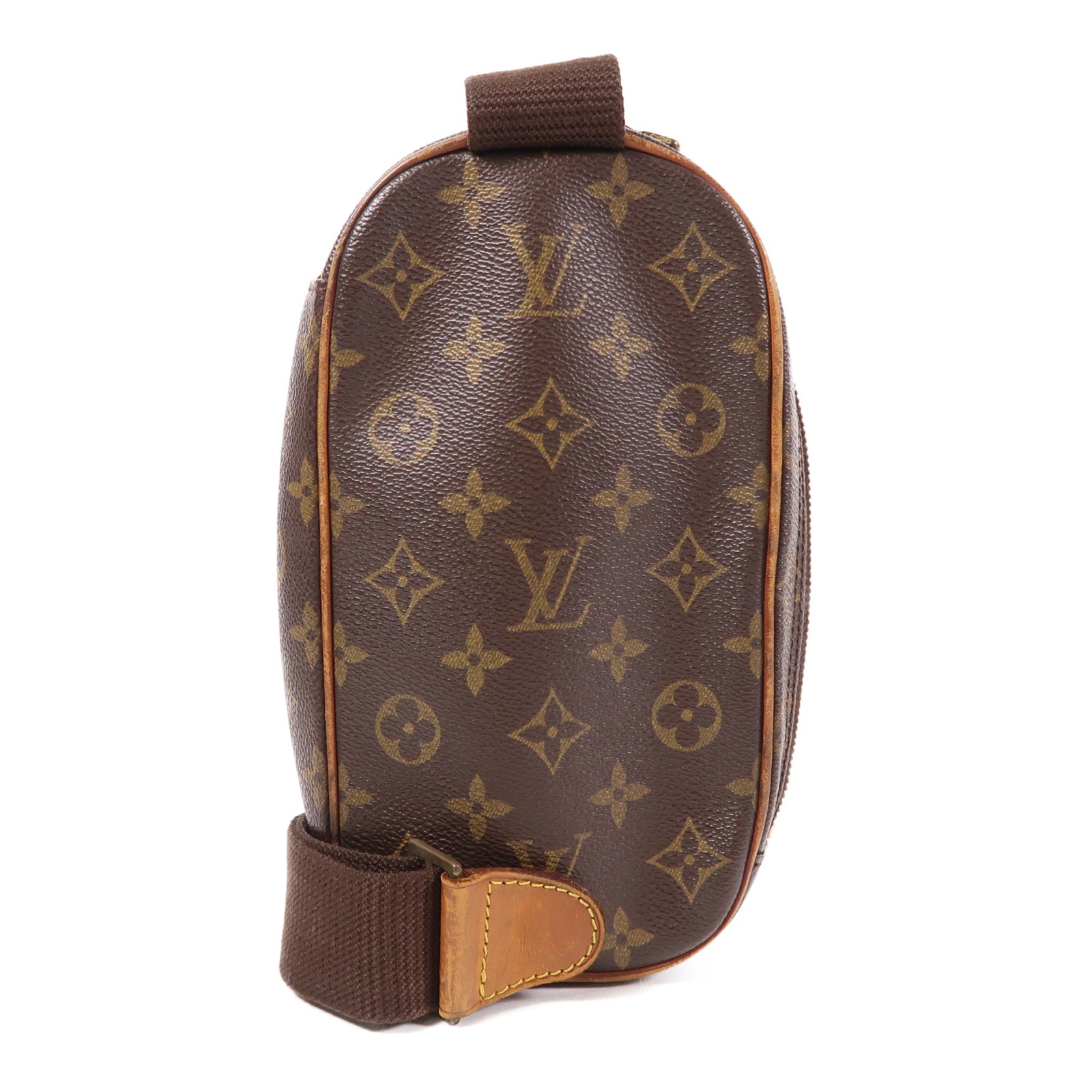 LOUIS VUITTON Monogram Pochette Gange金扣腰包