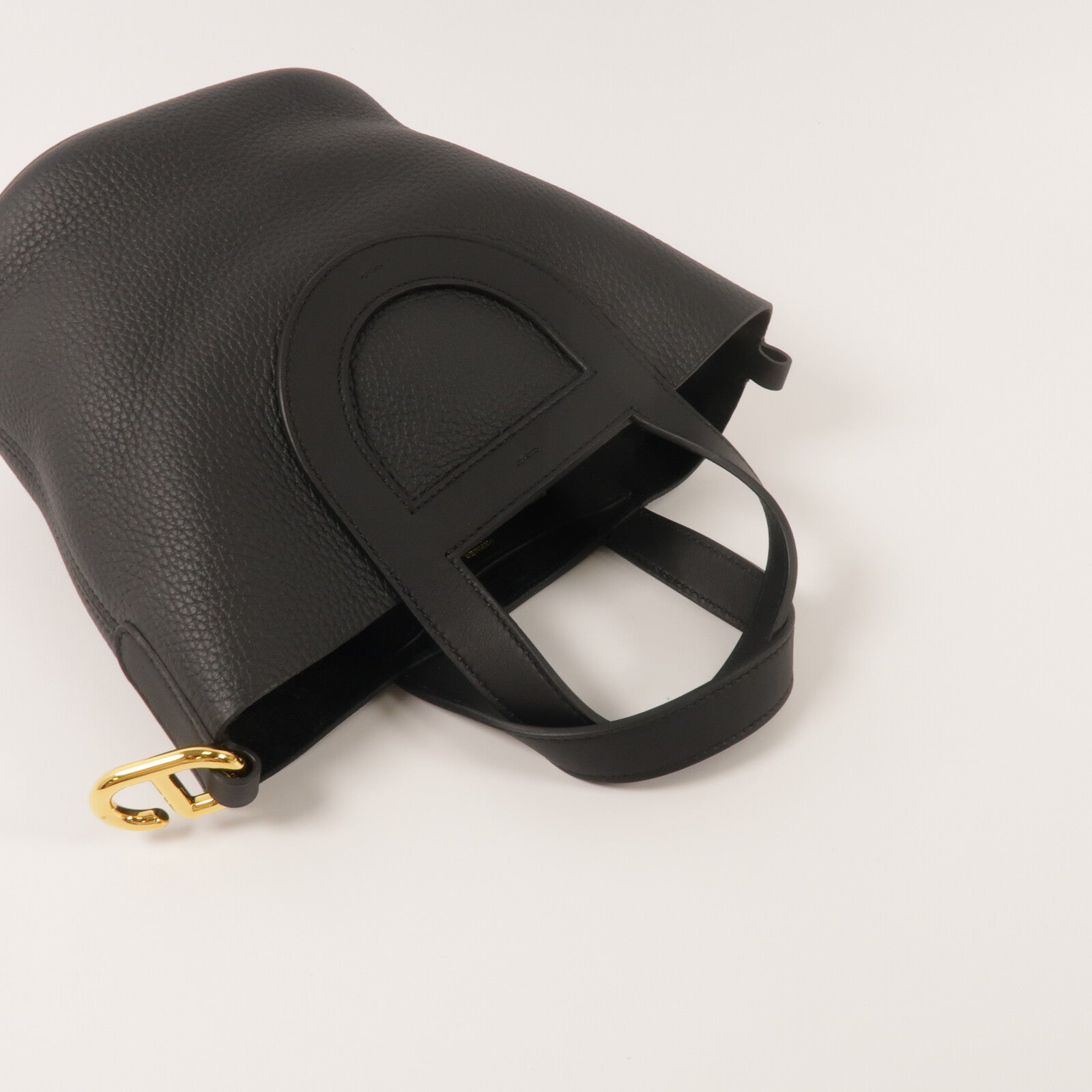 HERMES Clemence皮革In The Loop 18手挽袋Noir