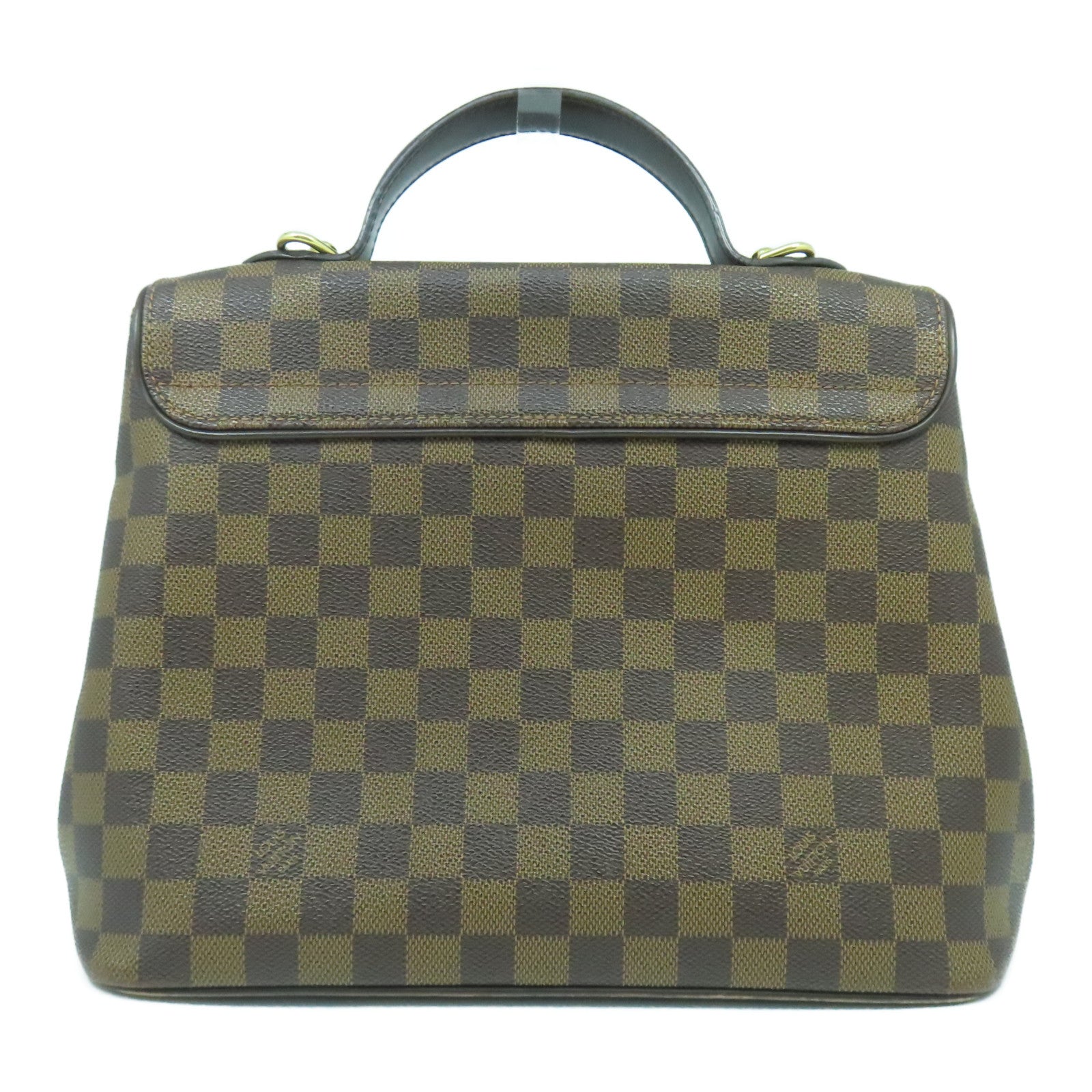 LOUIS VUITTON 【激減優惠】Damier Ebene Bergamo GM金扣手挽肩背兩用袋啡色
