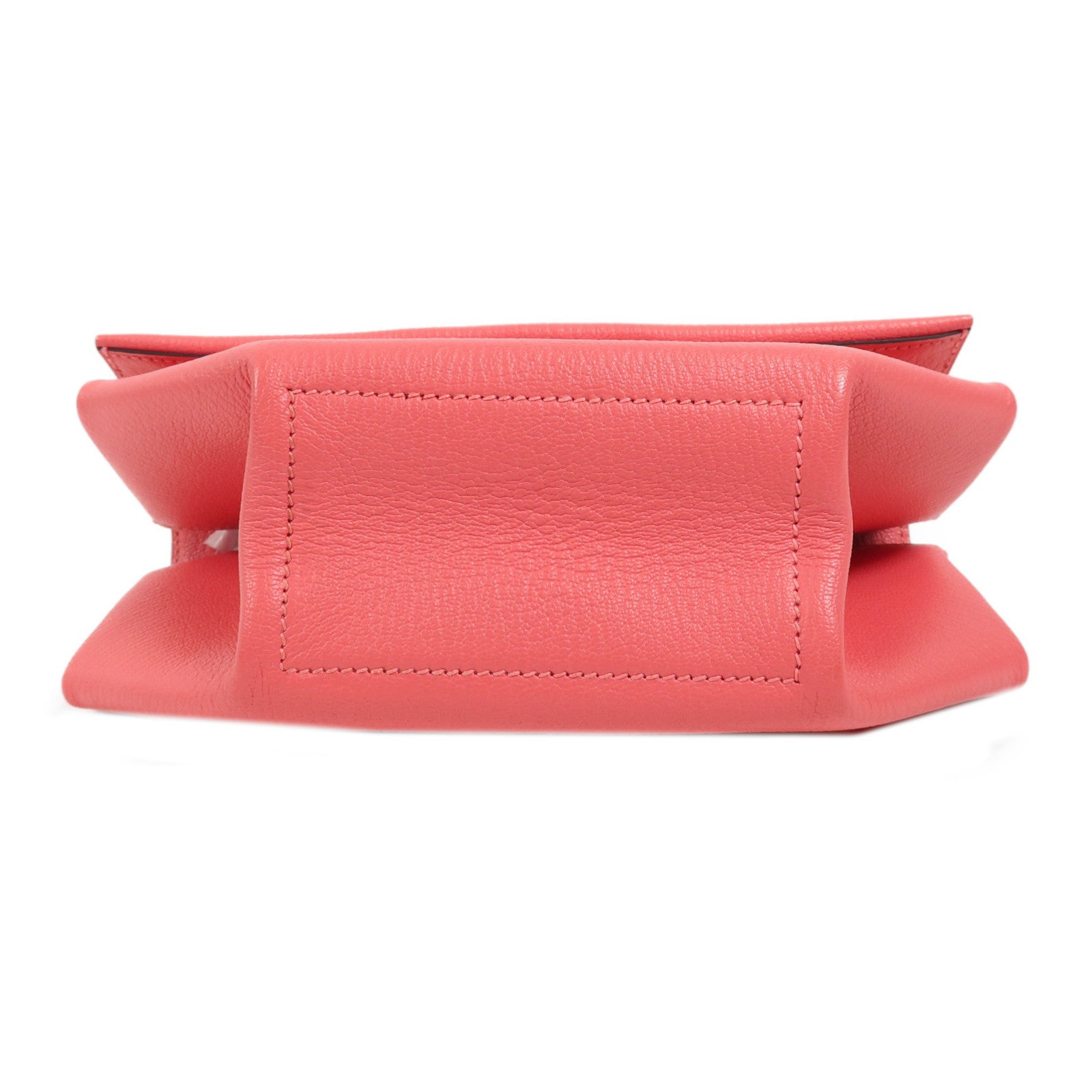 HERMES Chevre皮革Opli Clutch銀扣手拿包