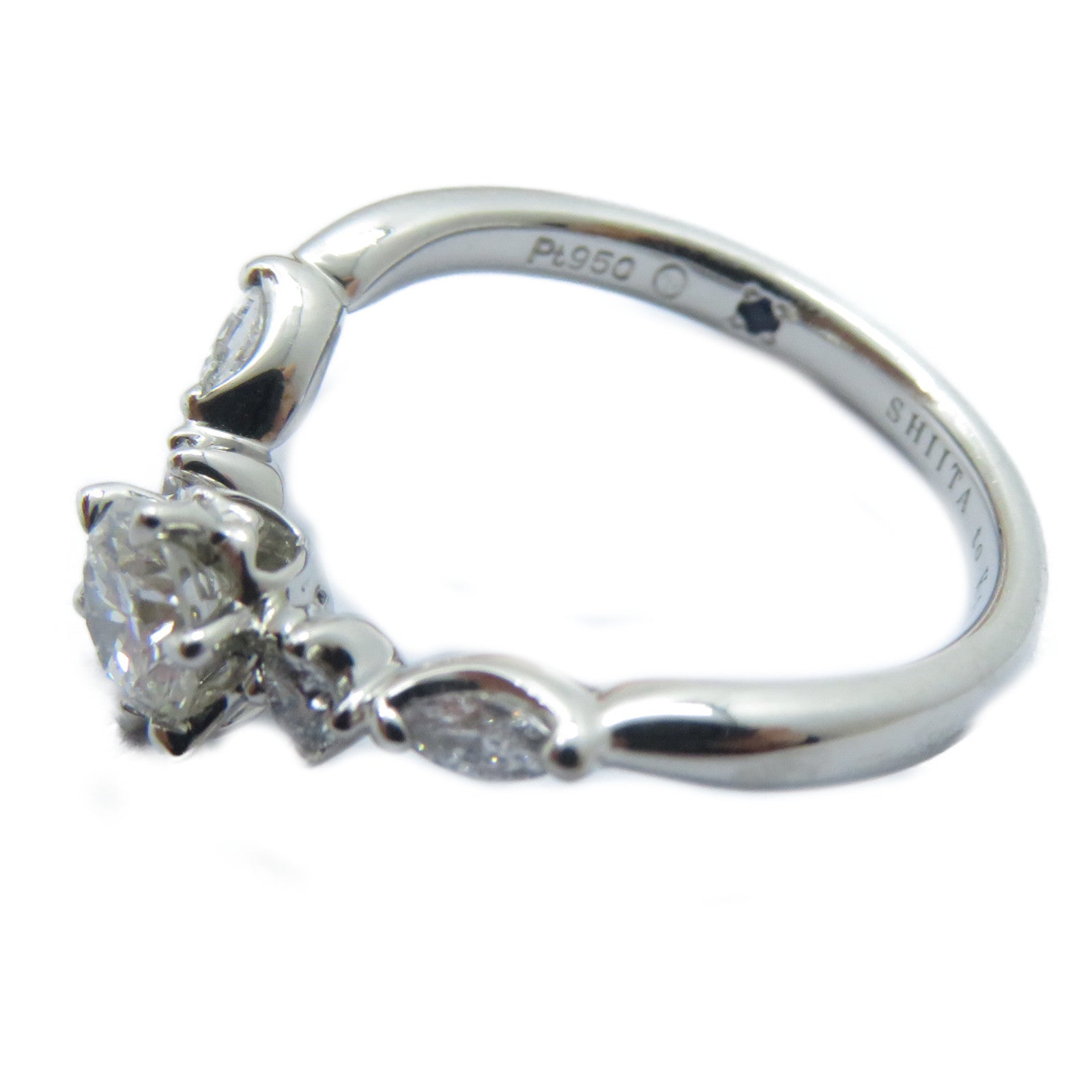 JEWELRY 【激減優惠】PT950鉑金Diamond Ring 0.356ct/0.177ct鑽石戒指US#4.25