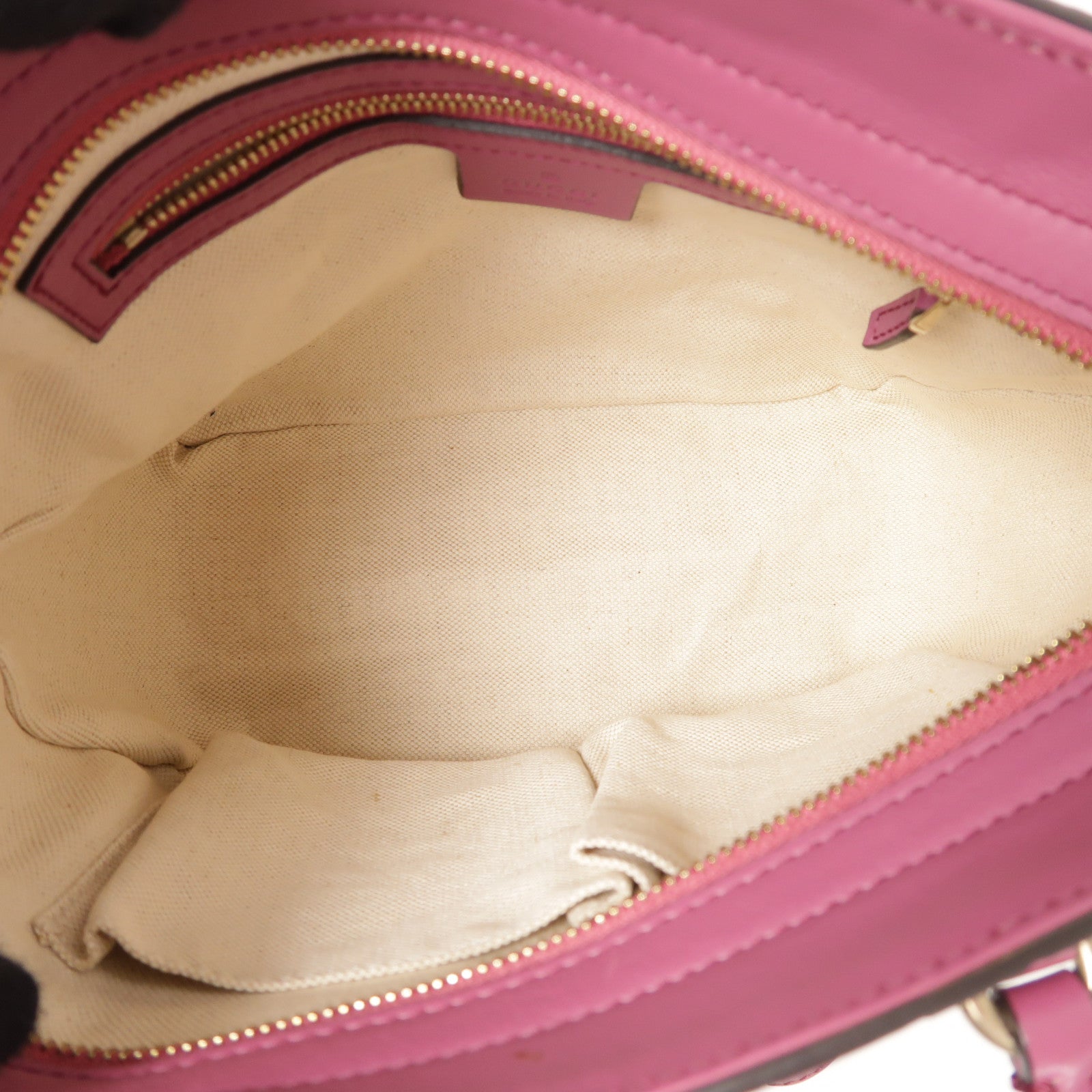 GUCCI GG GHW 2way Shoulder Bag Lather Purple