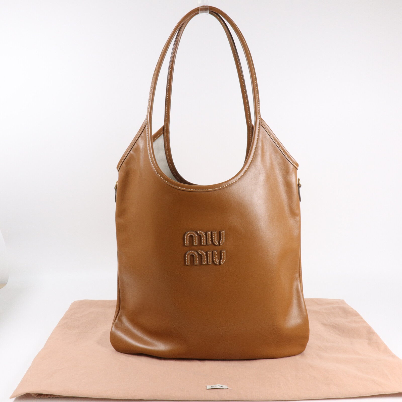 Miu Miu 牛皮皮革Ivy Tote肩背袋/手挽袋