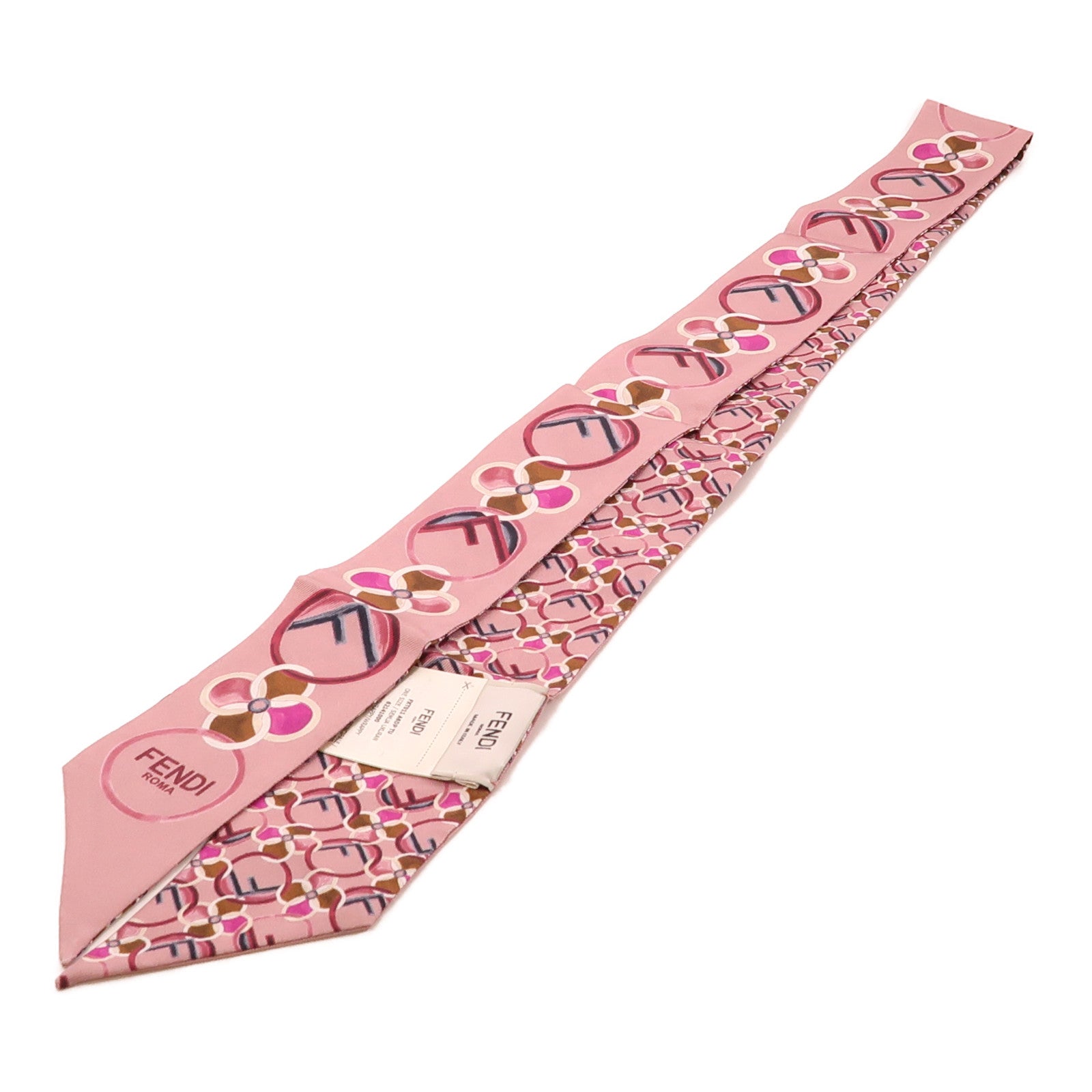 FENDI 絲質Scarf絲巾粉紅色