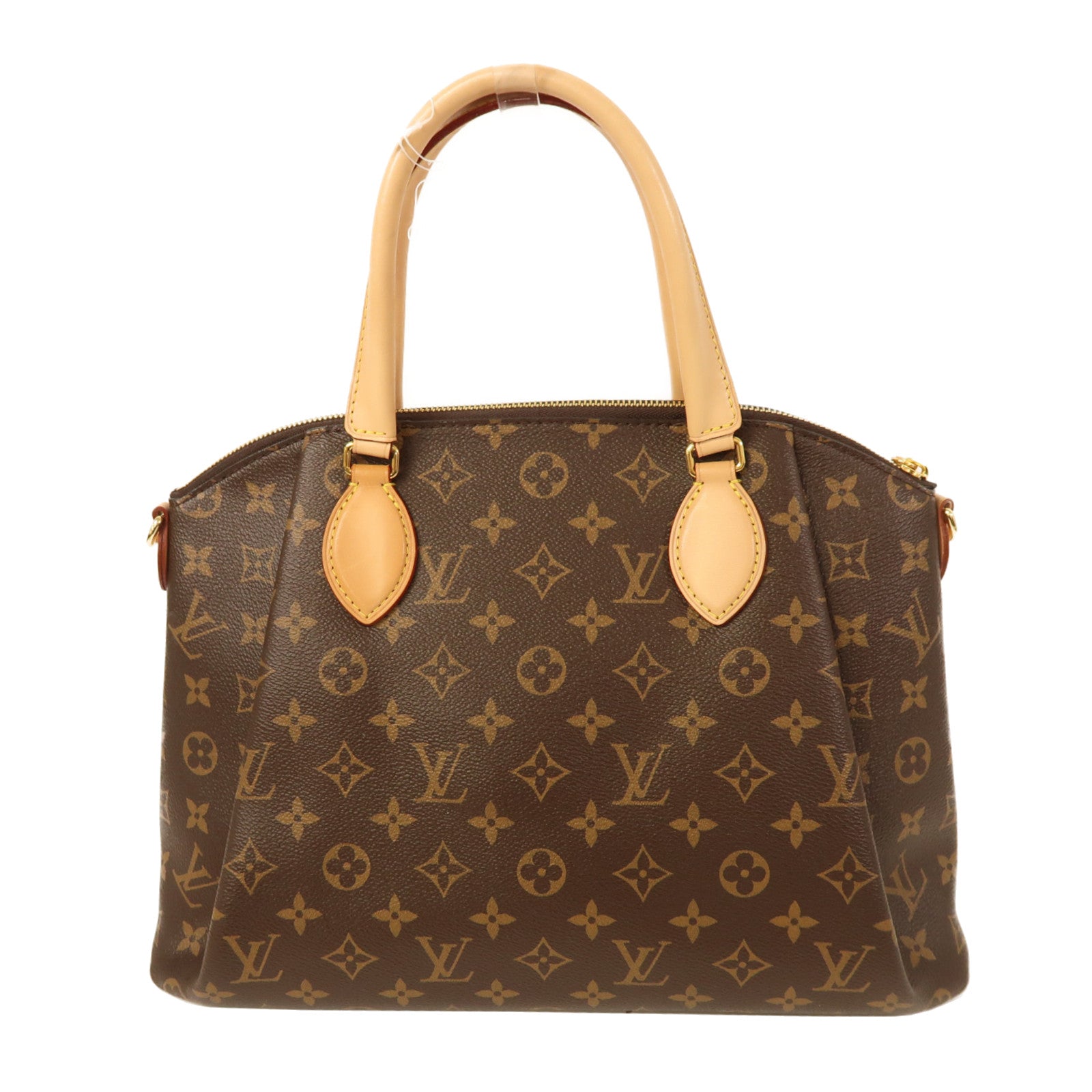 LOUIS VUITTON Monogram Rivoli MM金扣手挽肩背兩用袋棕色