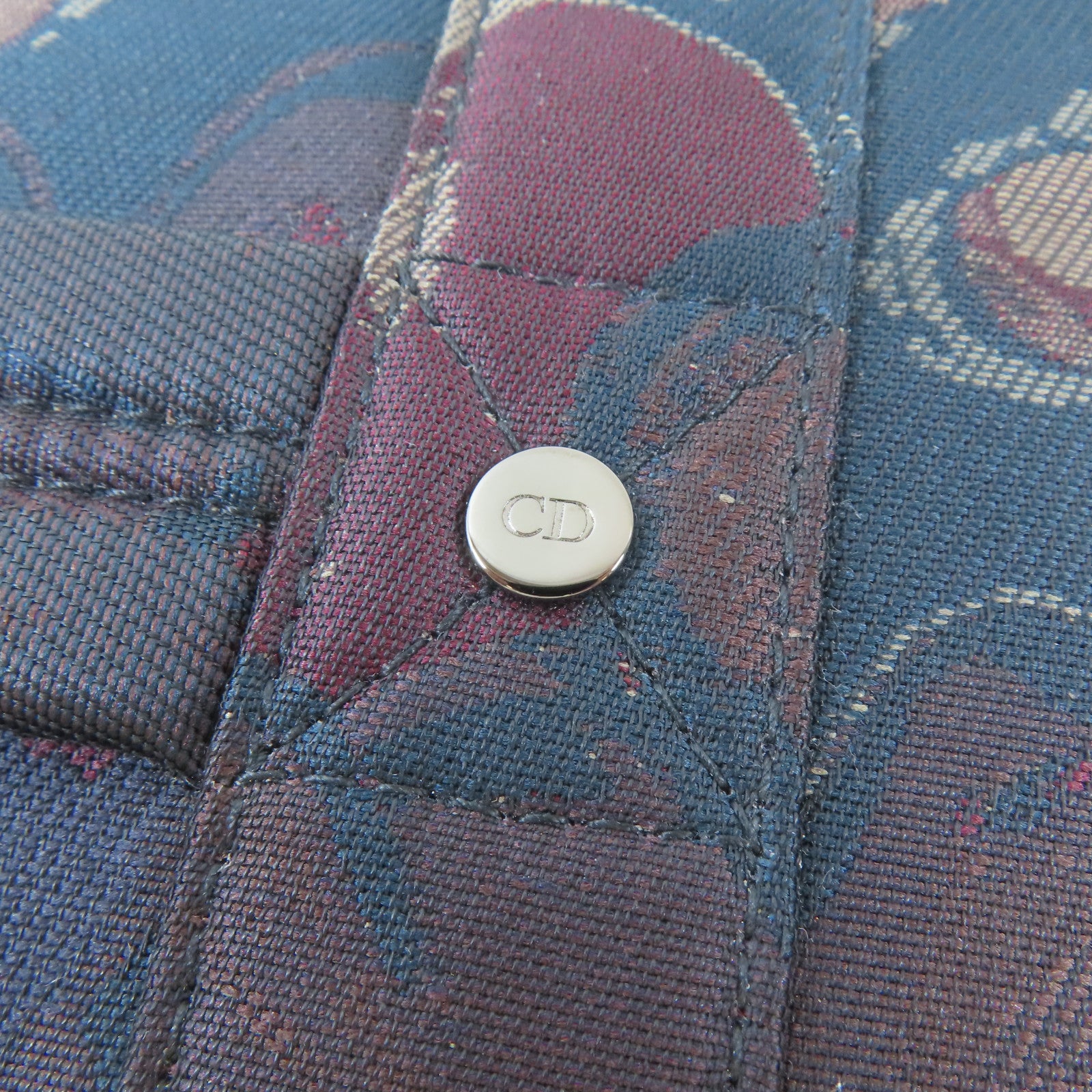 Dior 帆布Dior x Peter Doig Shoulder Bag肩背袋深藍色/深紅色/啡色
