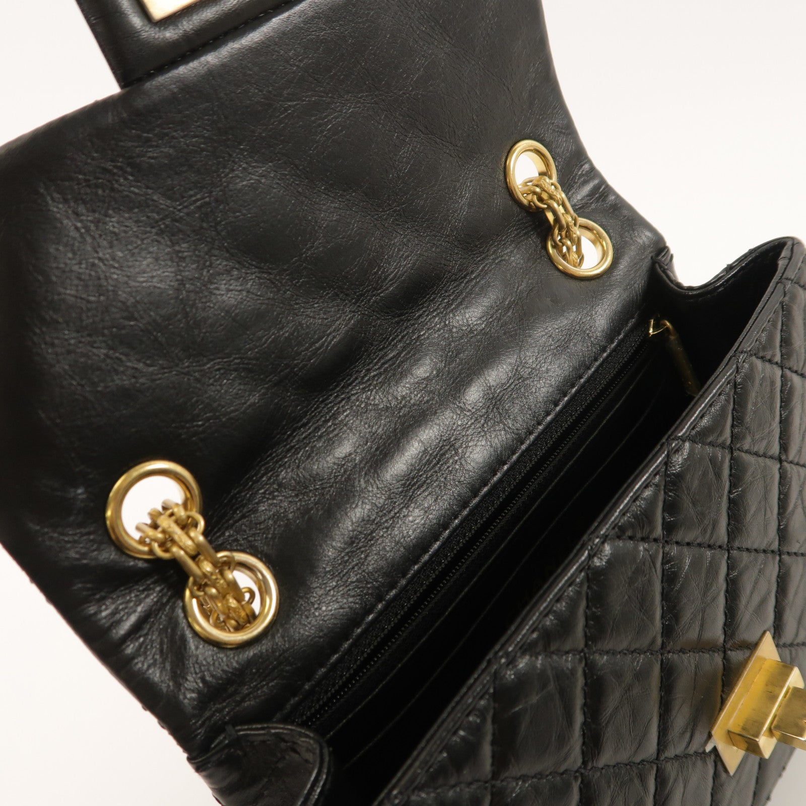 CHANEL 牛皮皮革2.55 Mini鏈帶肩背袋