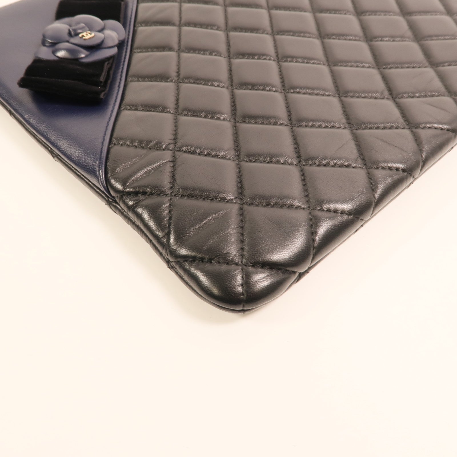 CHANEL 羊皮皮革Clutch金扣手拿包