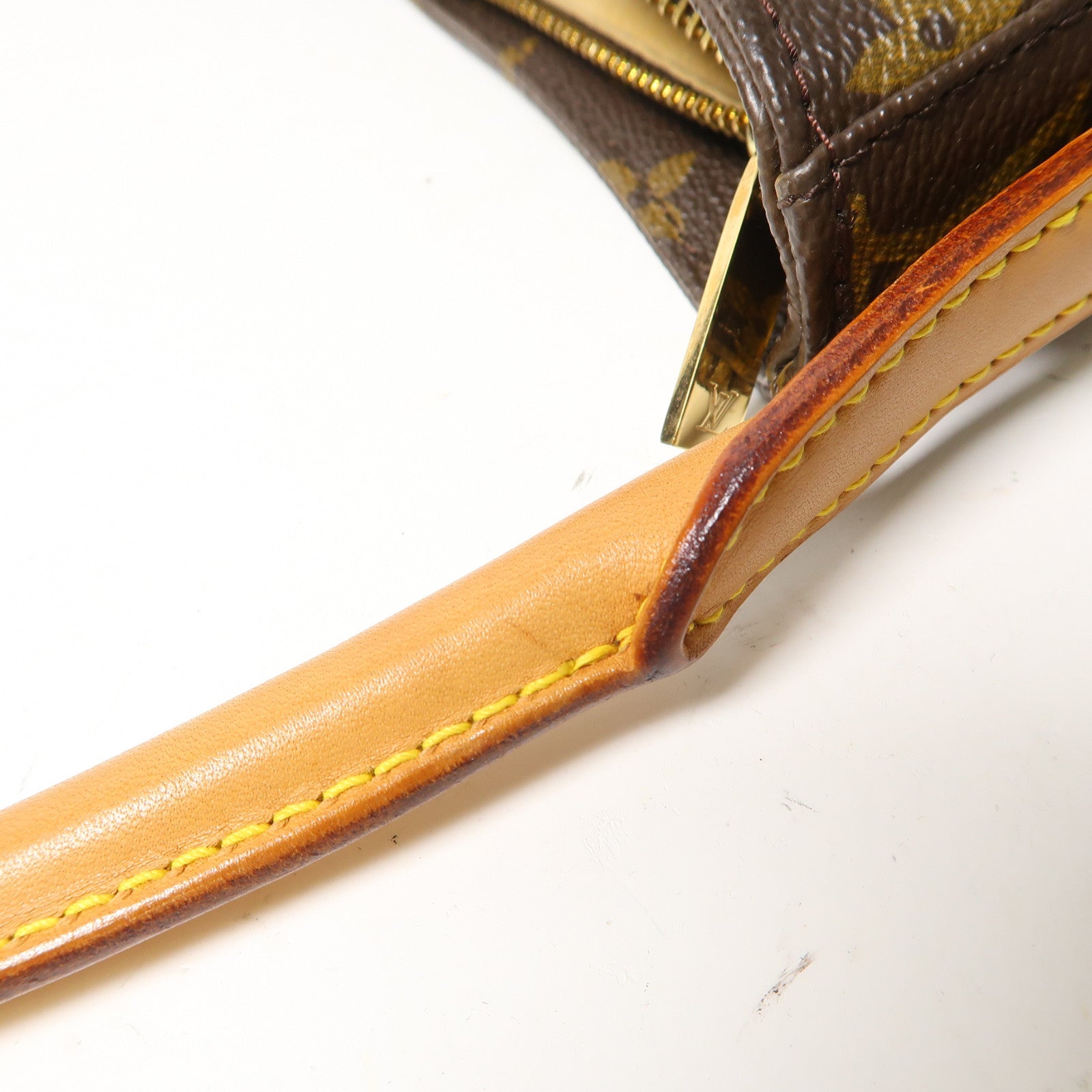 LOUIS VUITTON Monogram Looping GM金扣肩背袋啡色