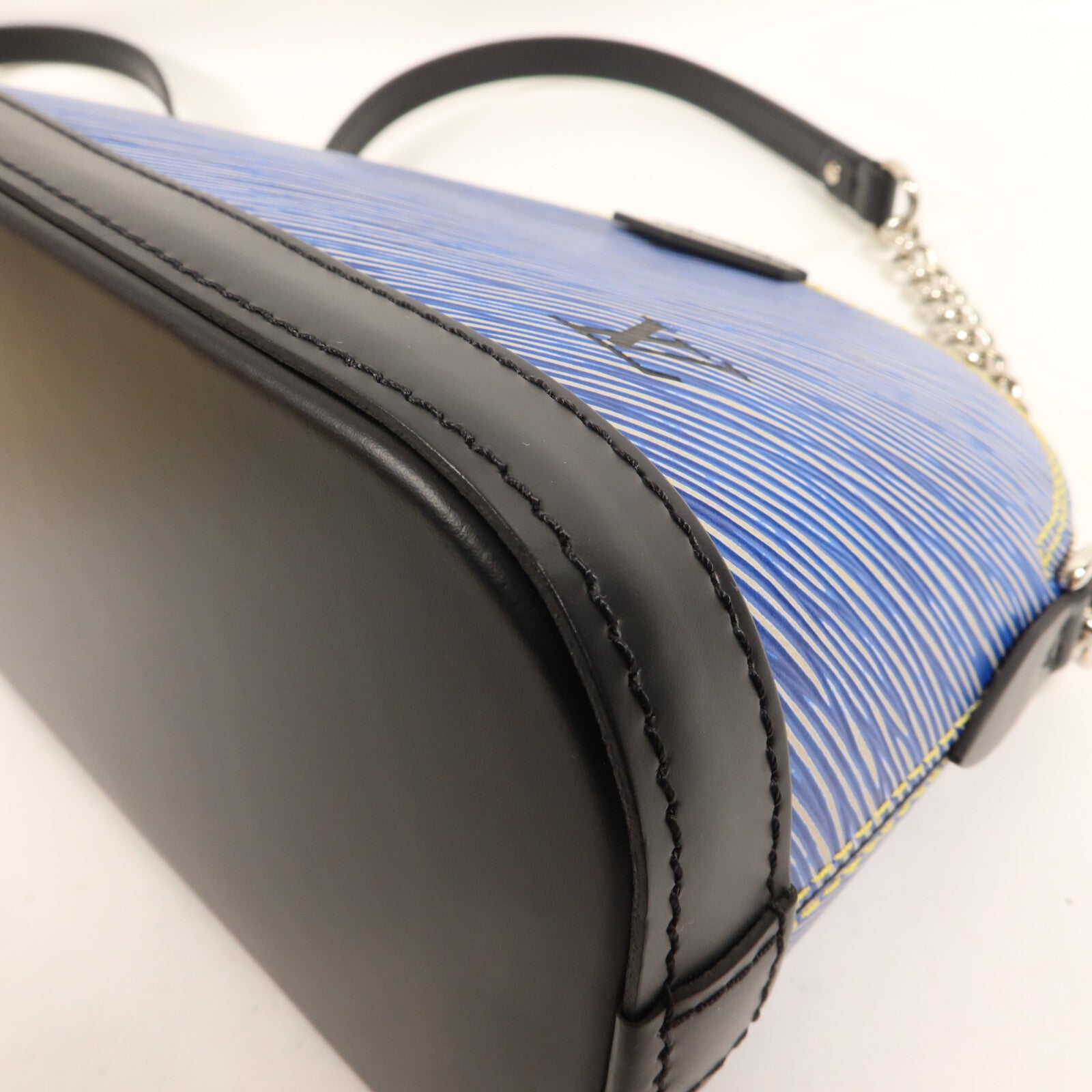 LOUIS VUITTON Epi/Denim Alma Mini鏈帶手挽袋