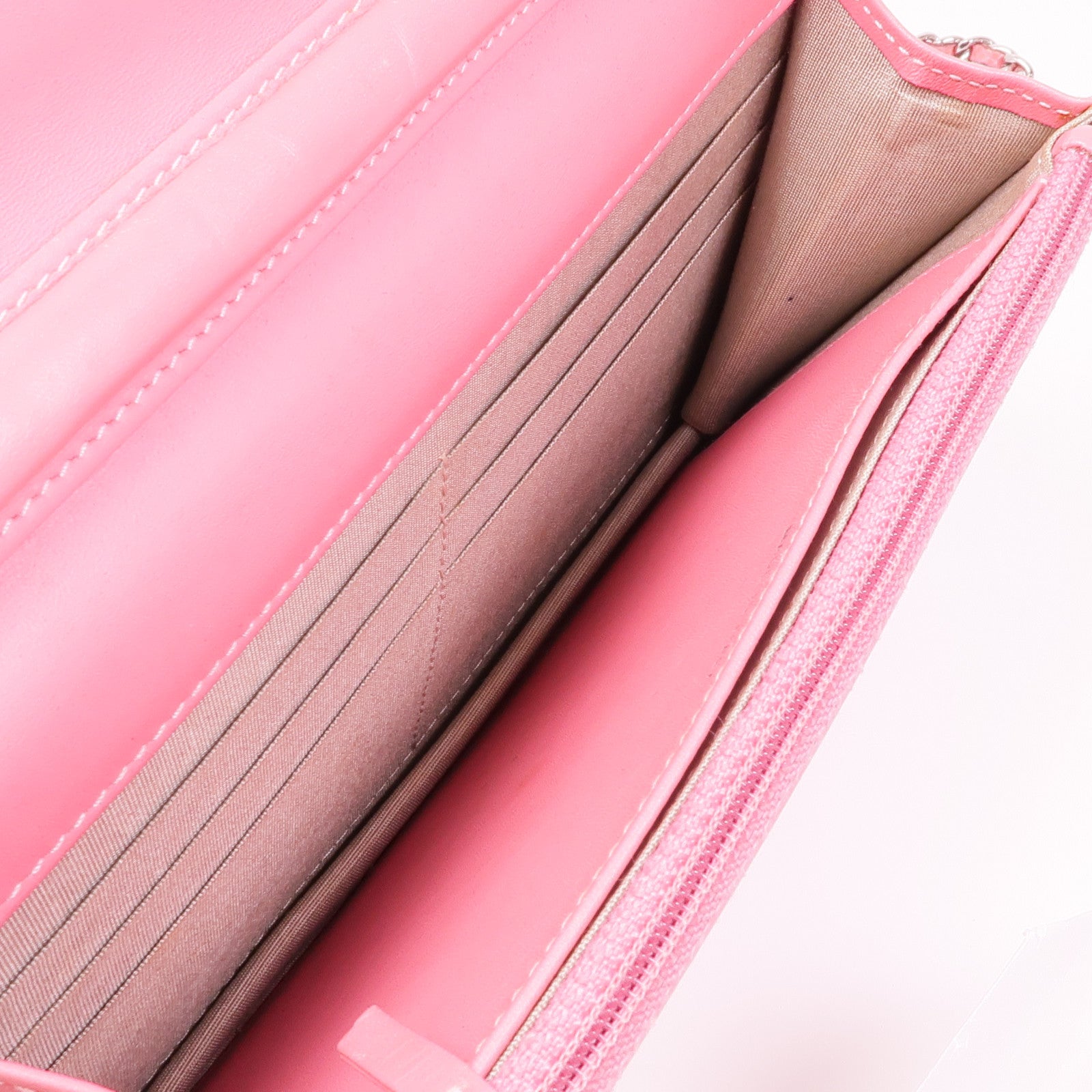 CHANEL 牛皮皮革Wallet On Chain銀扣鏈帶肩背袋