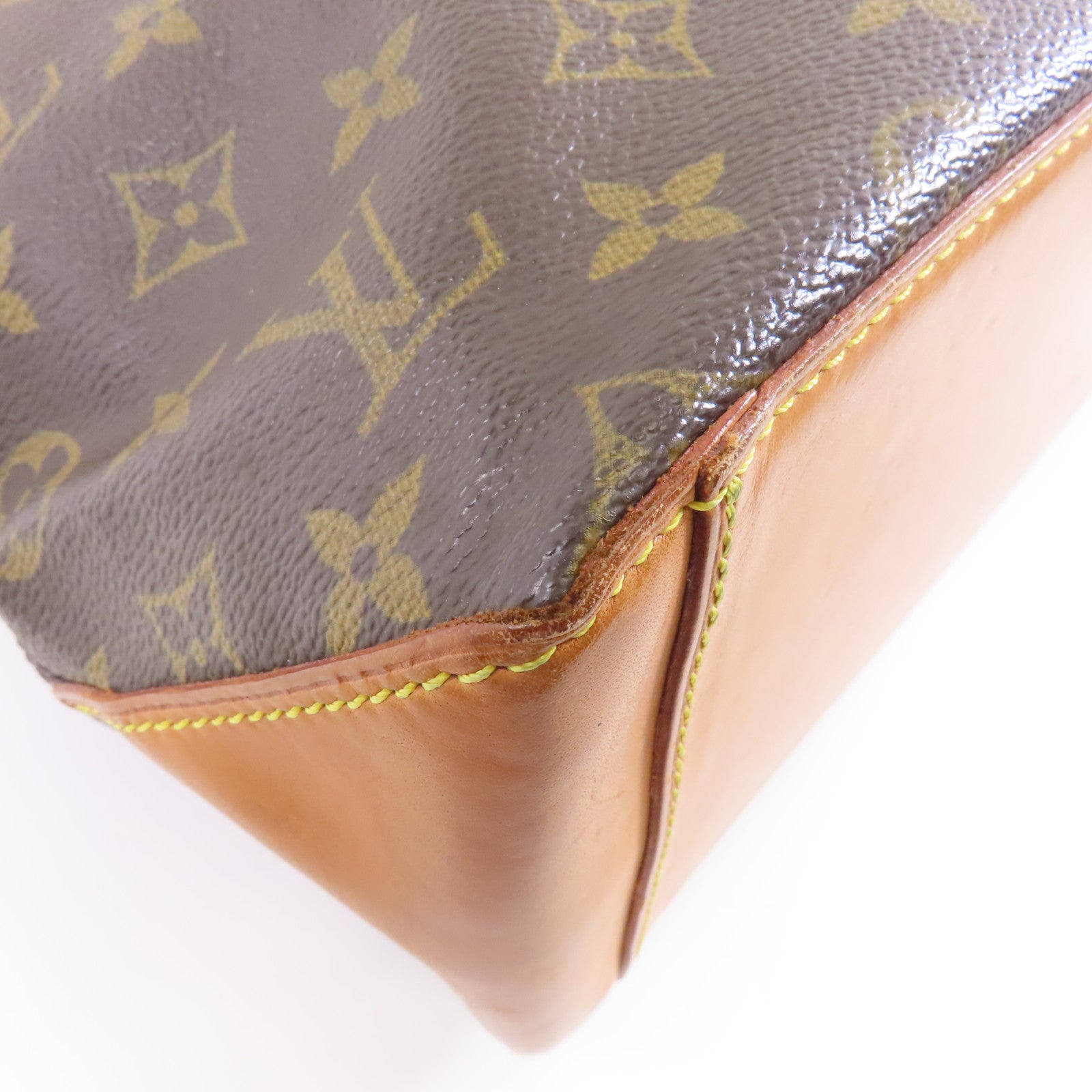 LOUIS VUITTON Monogram Cabas Piano金扣肩背袋啡色