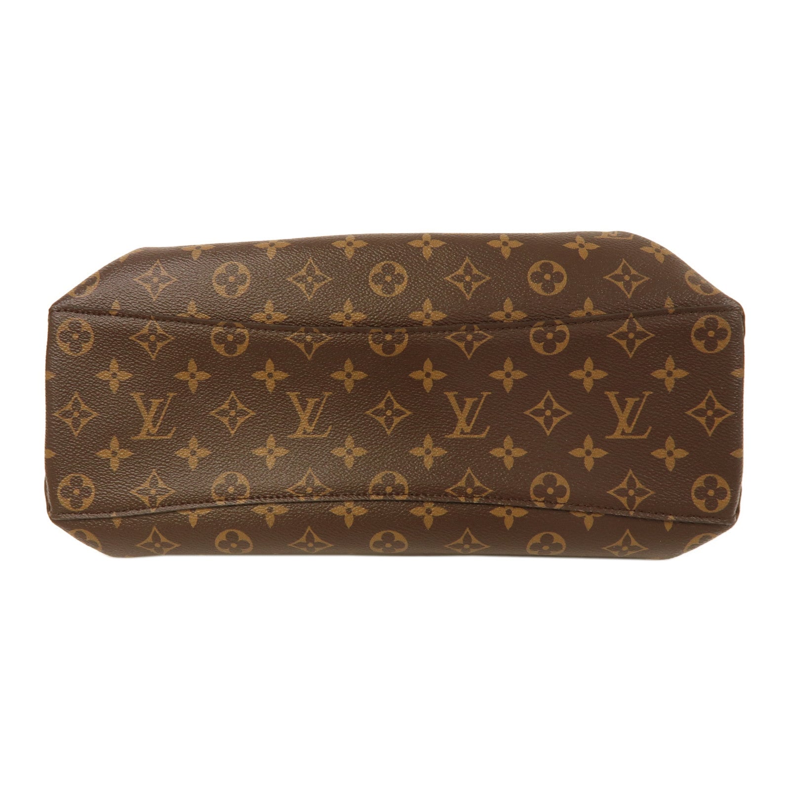 LOUIS VUITTON Monogram Rivoli MM金扣手挽肩背兩用袋棕色