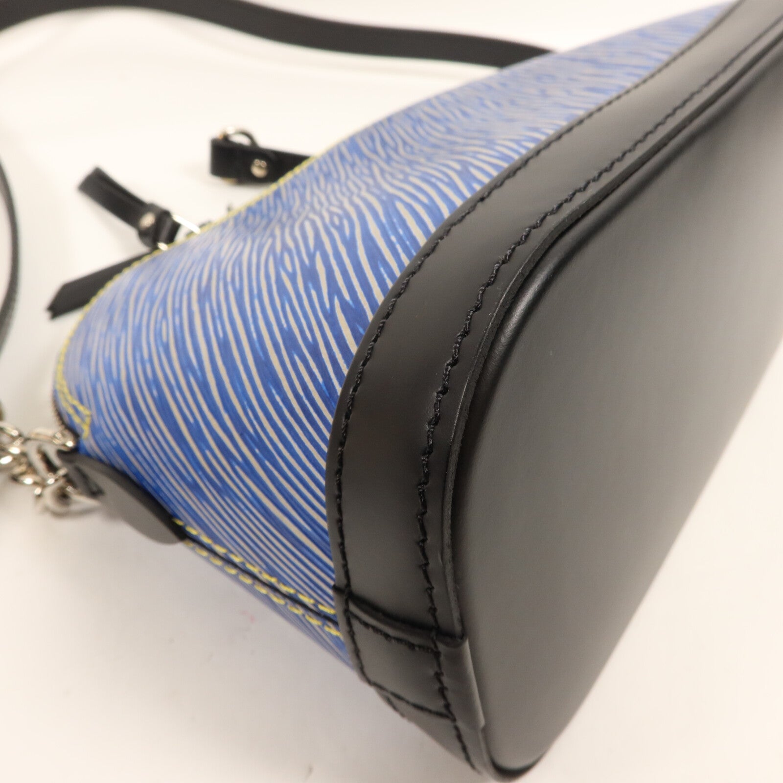 LOUIS VUITTON Epi/Denim Alma Mini鏈帶手挽袋