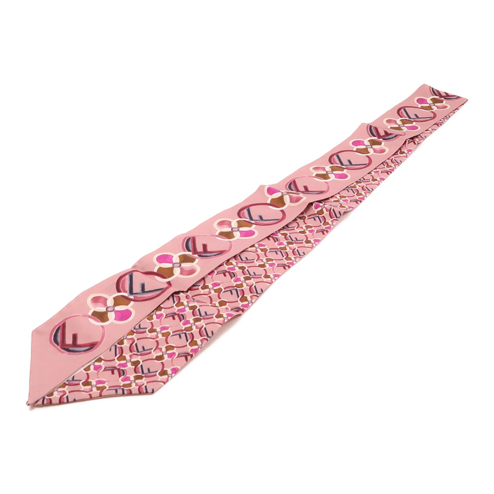 FENDI 絲質Scarf絲巾粉紅色