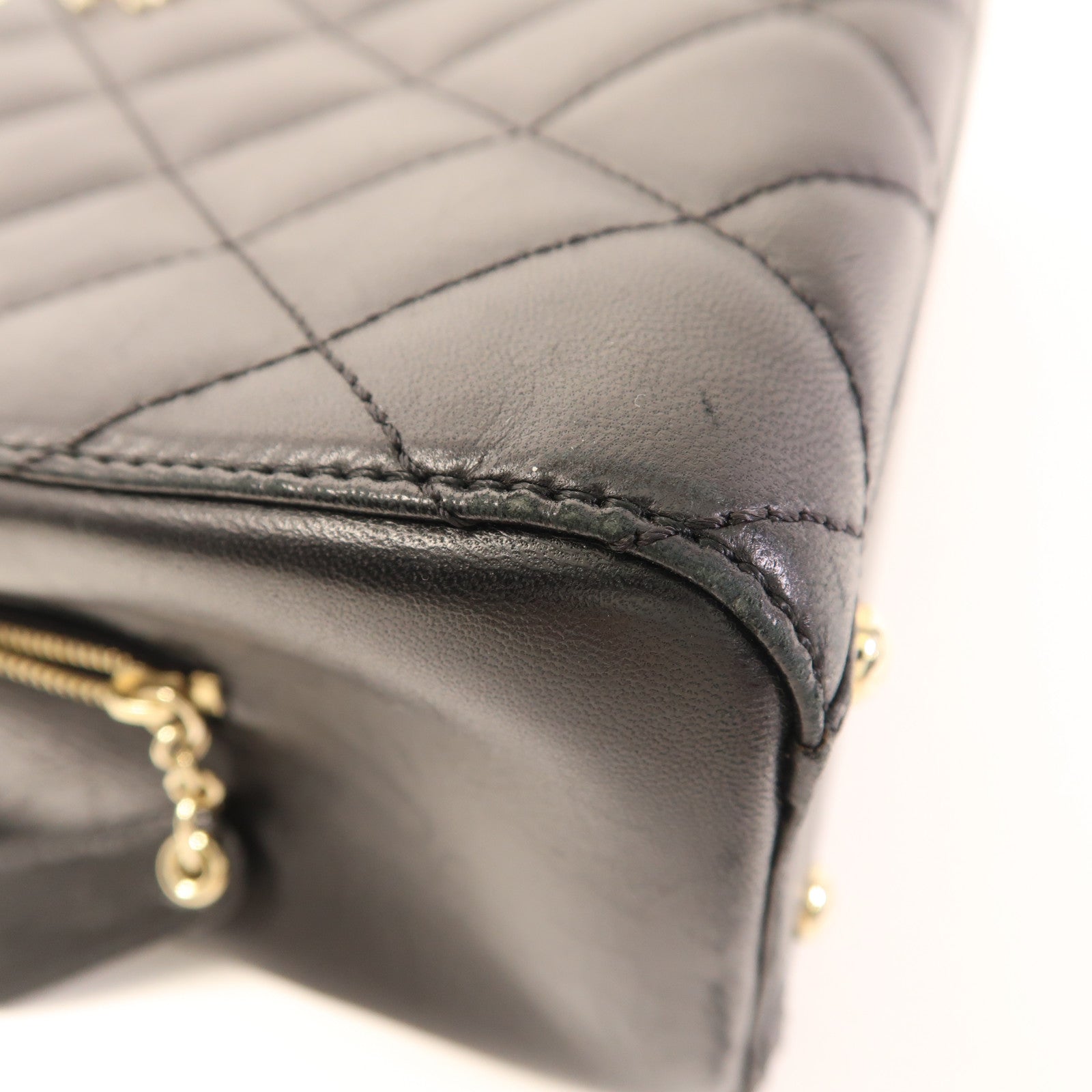 CHANEL 牛皮皮革Vintage Shoulder Bag金扣肩背袋