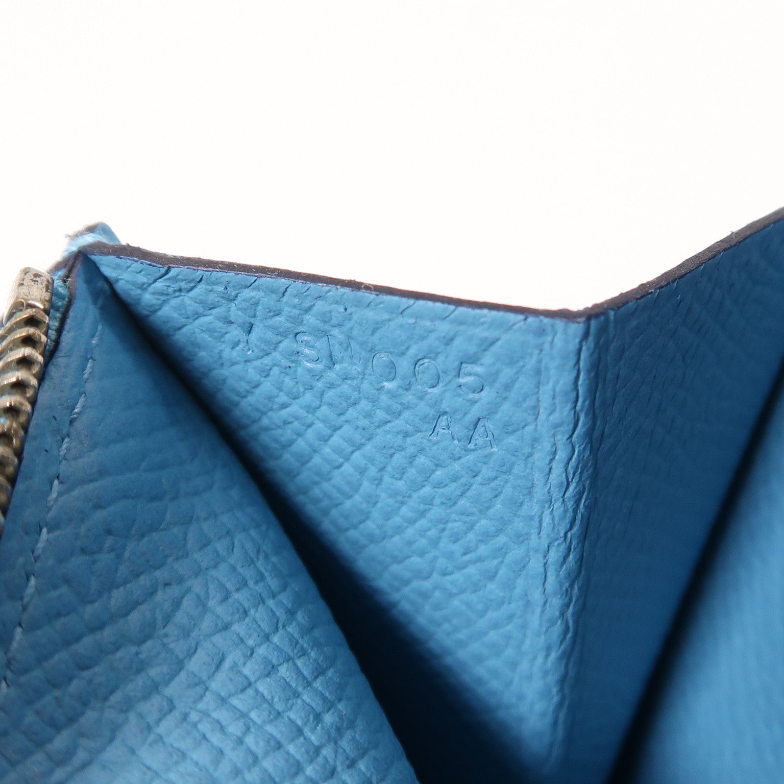 HERMES Epsom皮革Constance Wallet錢包P3 Bleu De Nord