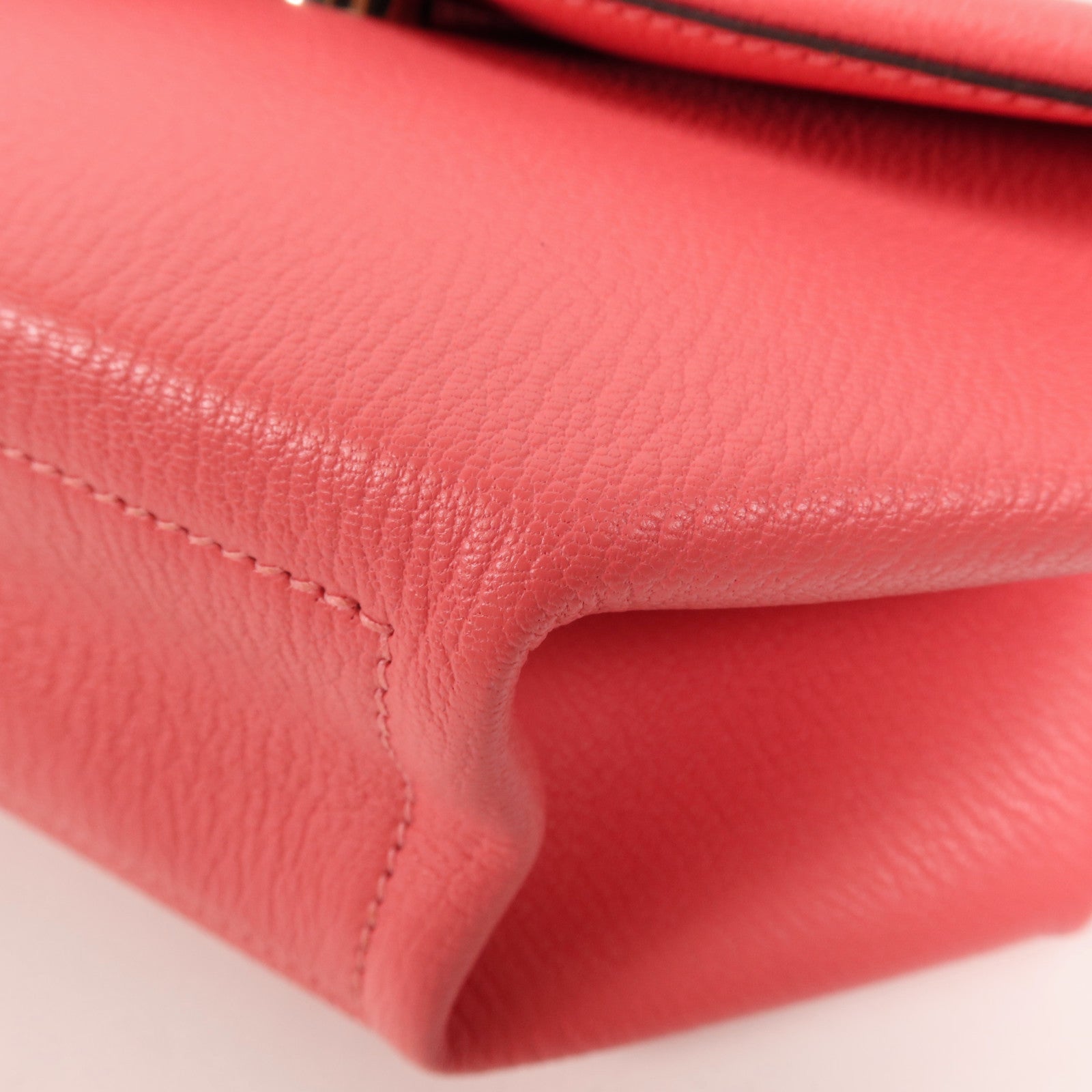 HERMES Chevre皮革Opli Clutch銀扣手拿包