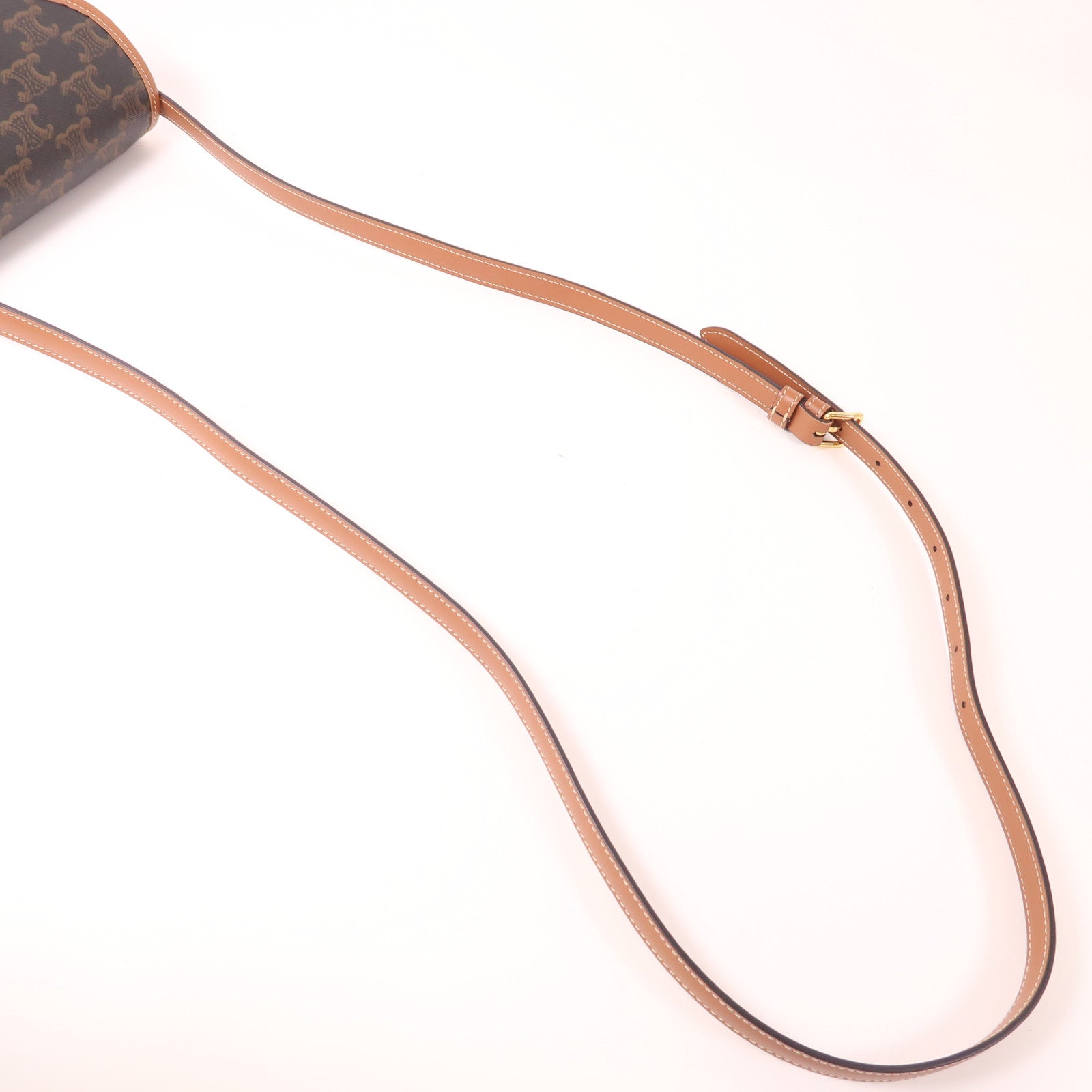 CELINE 塗層帆布Mini Besace金扣肩背袋