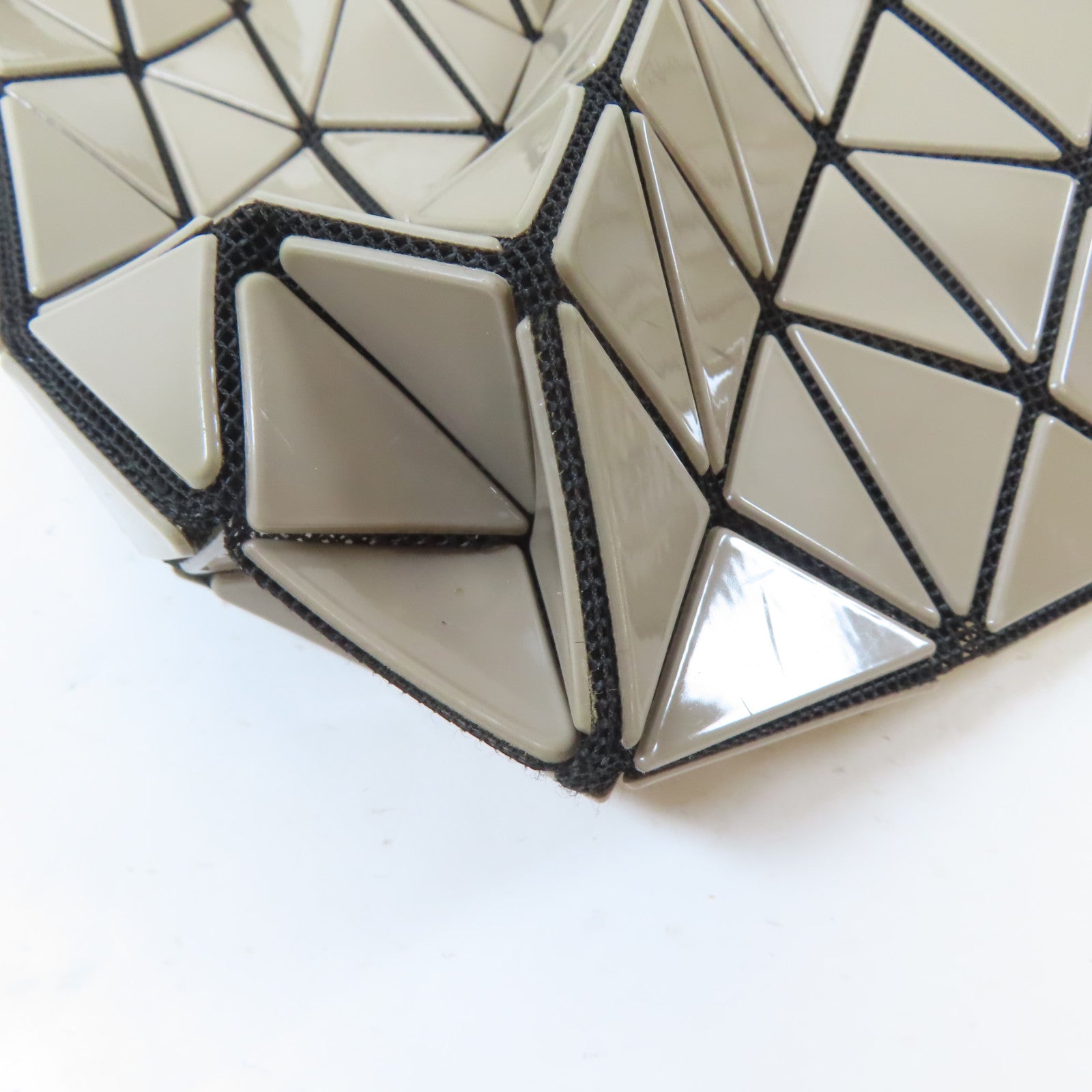 ISSEY MIYAKE PVC BAO BAO銀扣肩背袋/手挽袋灰色