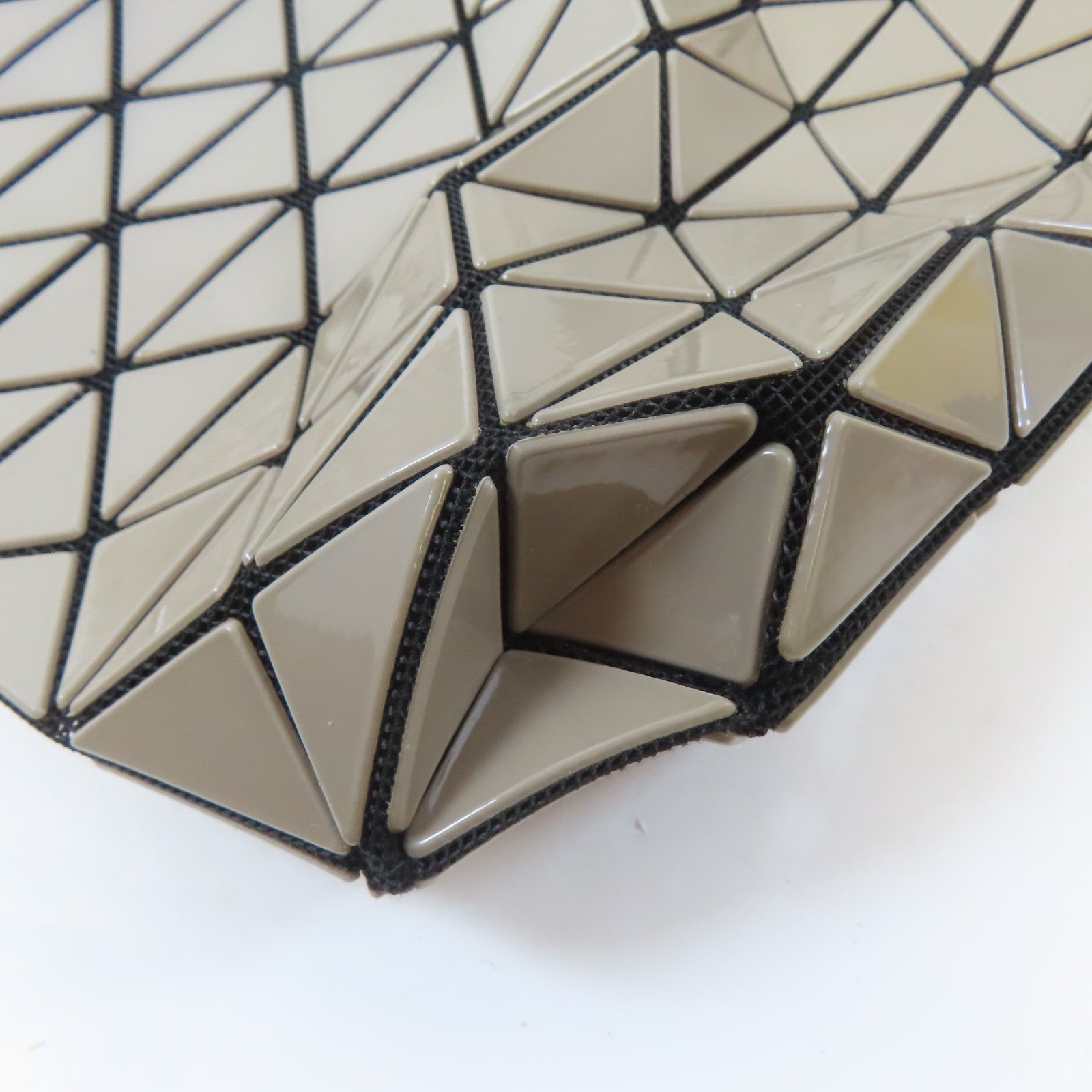 ISSEY MIYAKE PVC BAO BAO銀扣肩背袋/手挽袋灰色