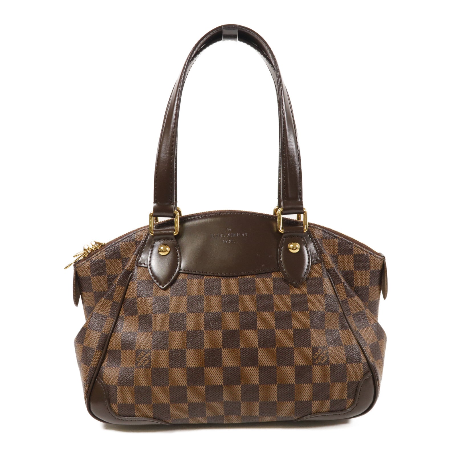 LOUIS VUITTON Damier Verona PM金扣肩背袋
