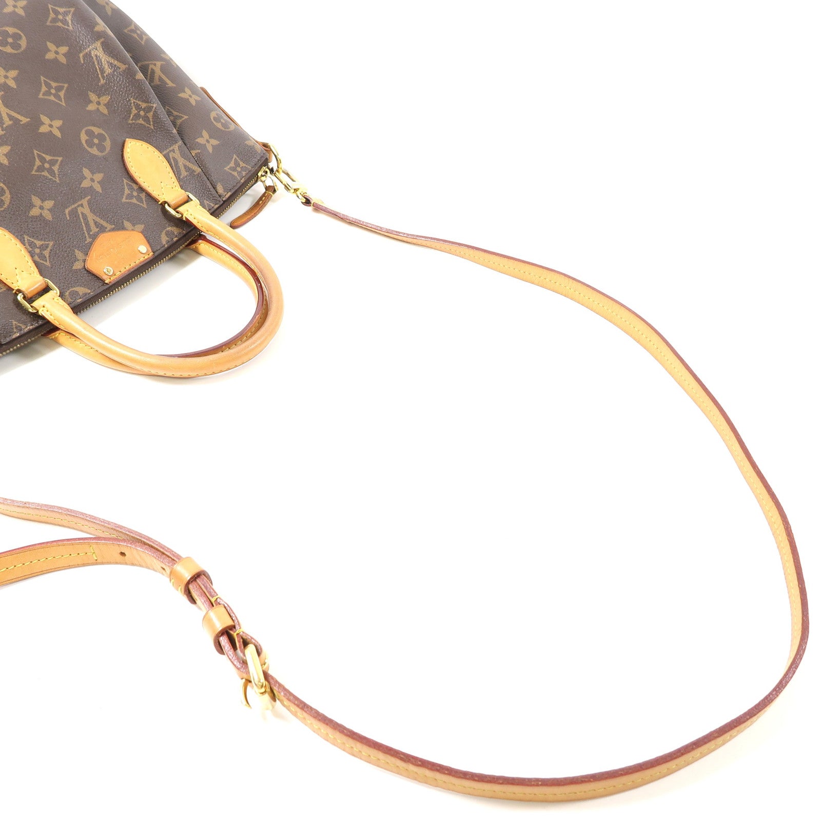 LOUIS VUITTON Monogram Turen金扣手挽肩背兩用袋啡色