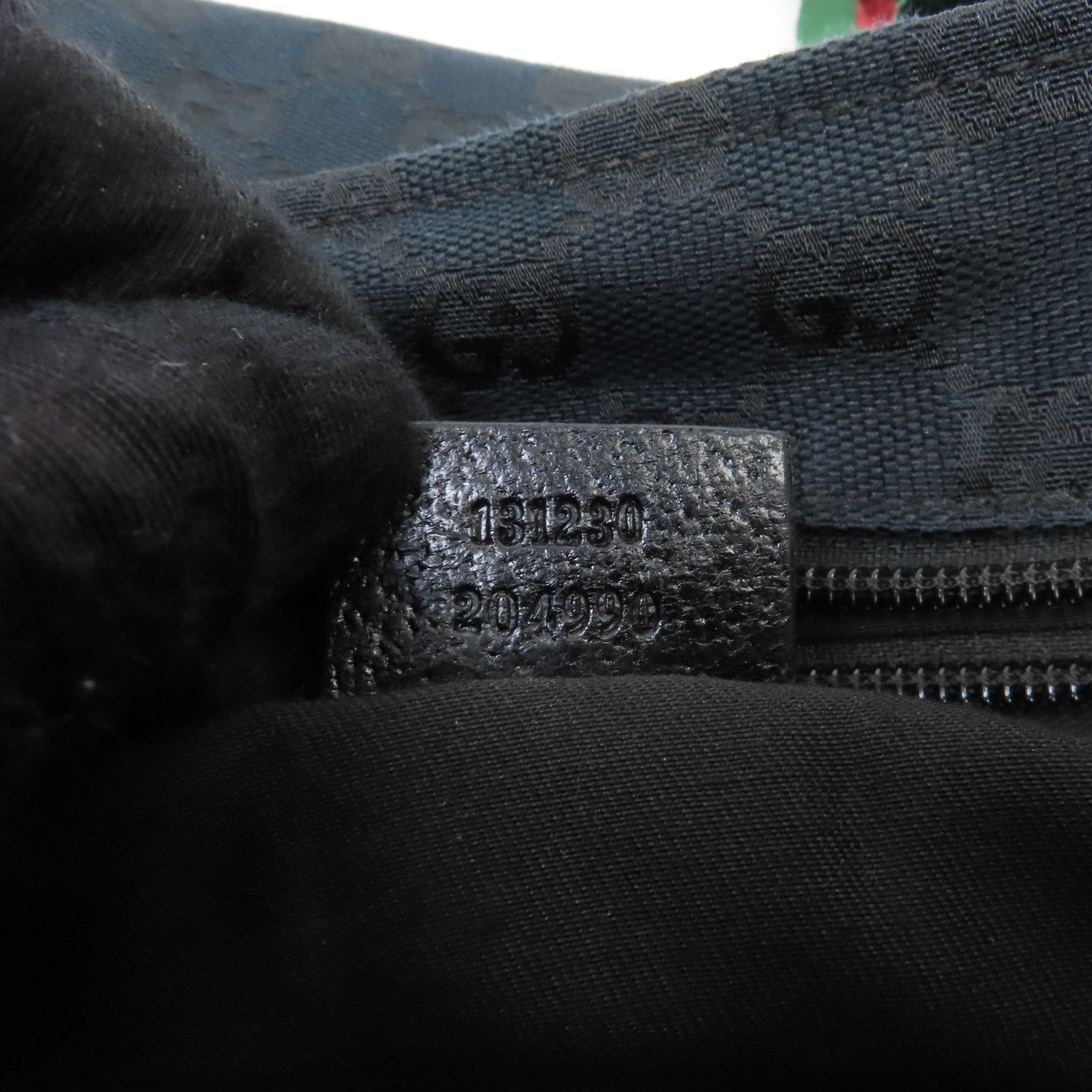 GUCCI 帆布Tote Bag銀扣手挽袋黑色