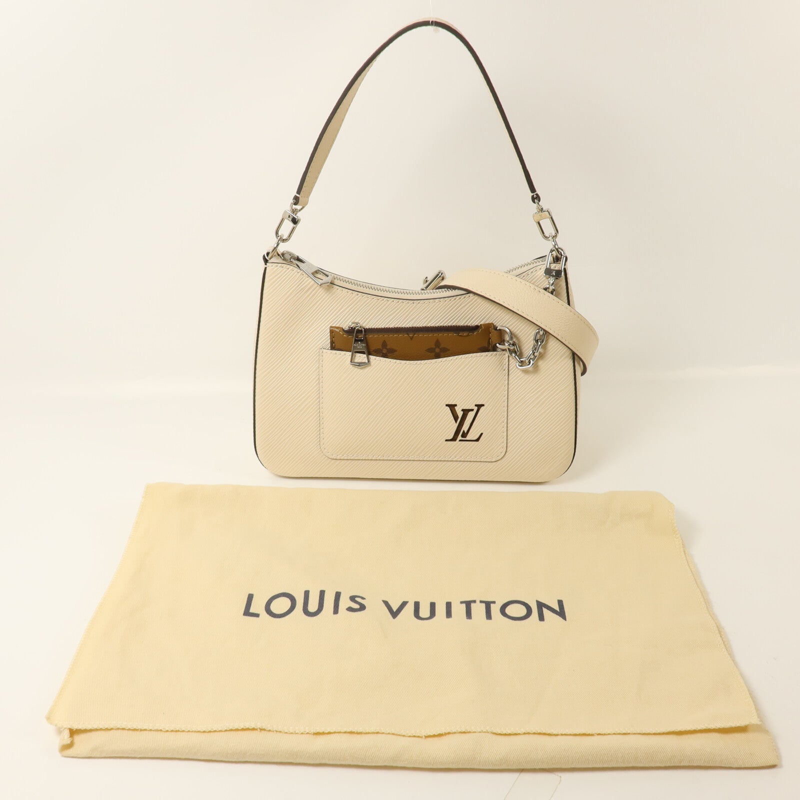 LOUIS VUITTON Epi/Monogram Reverse Marelle手挽肩背兩用袋