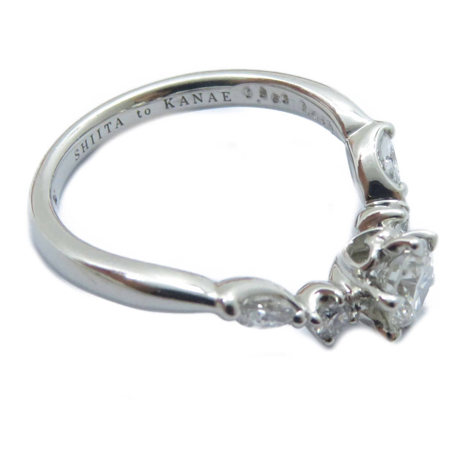 JEWELRY 【激減優惠】PT950鉑金Diamond Ring 0.356ct/0.177ct鑽石戒指US#4.25