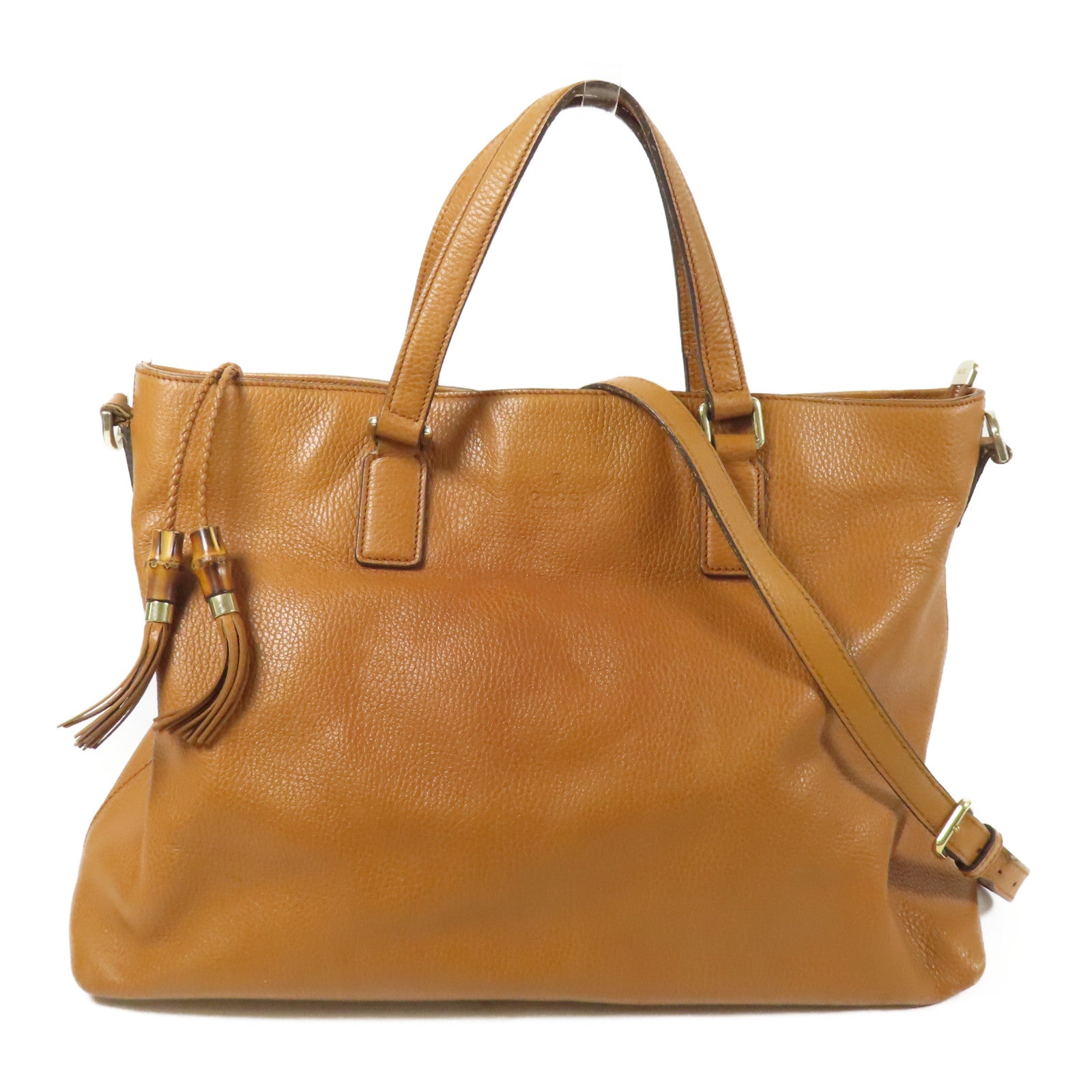GUCCI 皮革Tote Bag金扣手挽肩背兩用袋