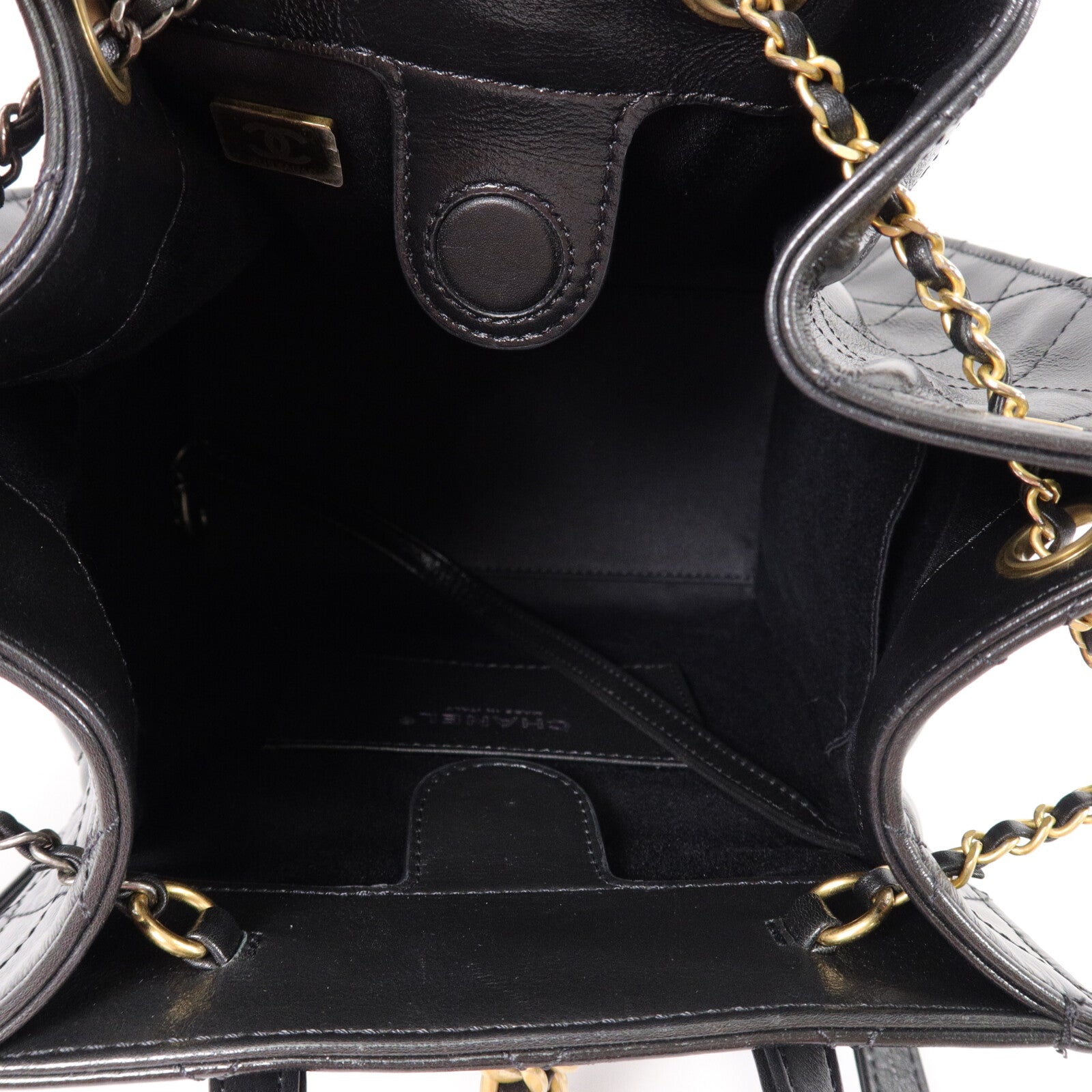 CHANEL 牛皮皮革Chanel 25 Backpack Medium鏈帶背包