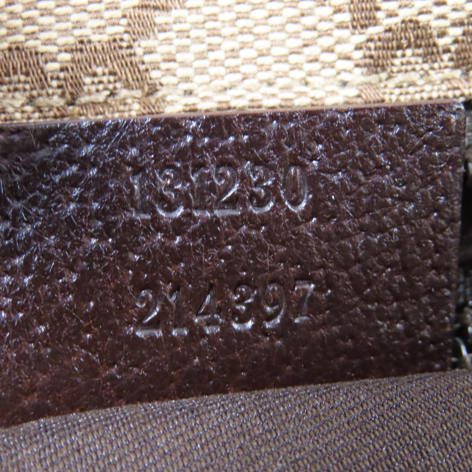 GUCCI 帆布Tote Bag銀扣手挽袋啡色