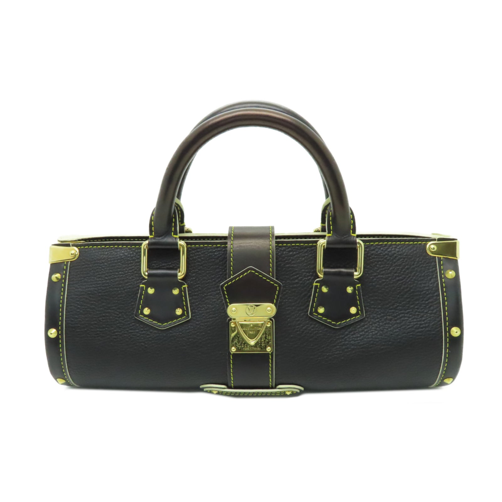 LOUIS VUITTON 【激減優惠】牛皮皮革Epanui PM金扣手挽袋黑色