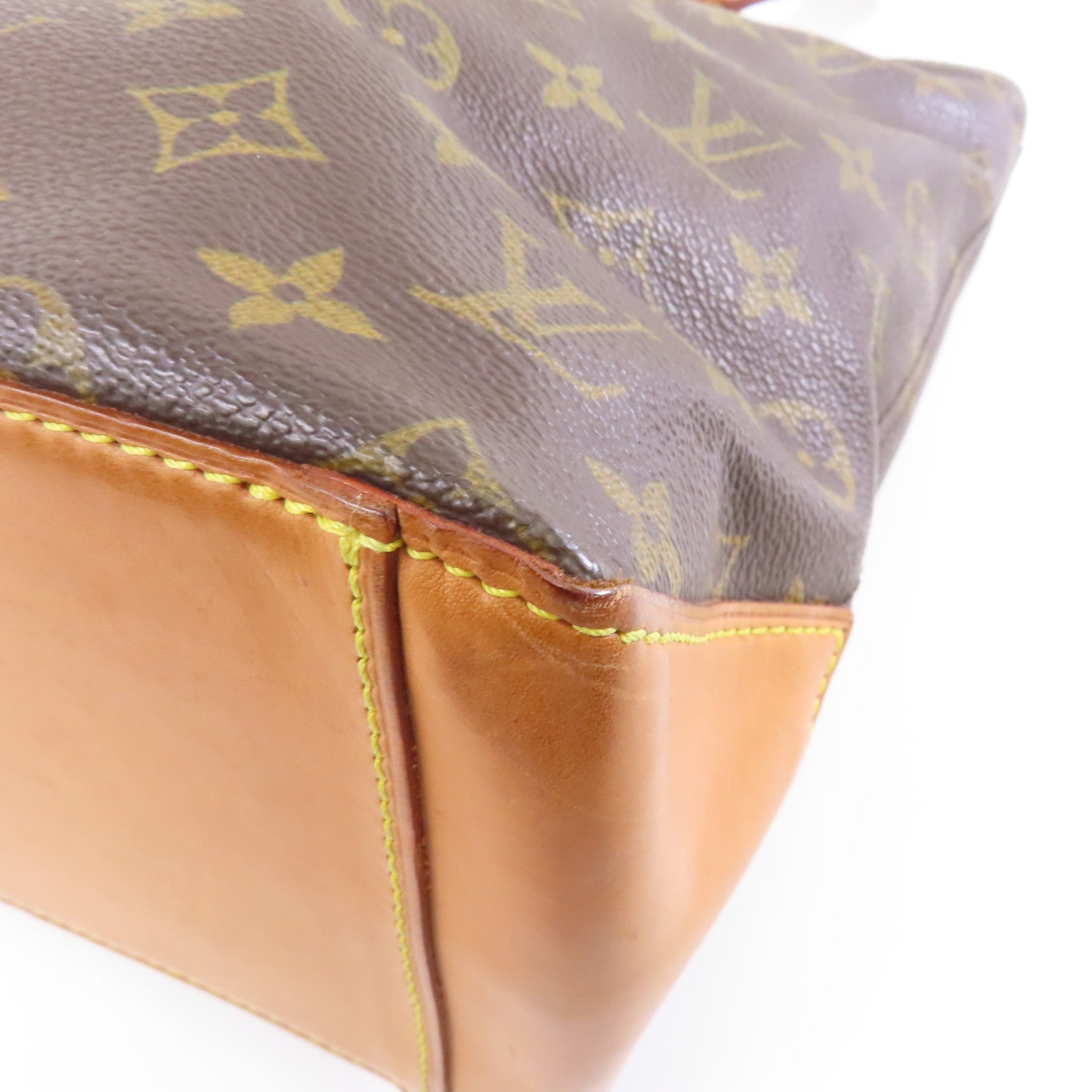 LOUIS VUITTON Monogram Cabas Piano金扣肩背袋啡色