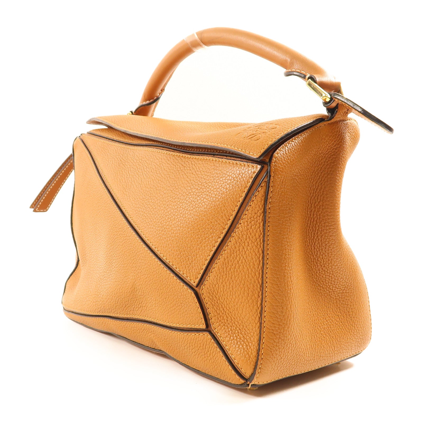 LOEWE 牛皮皮革Puzzle Medium金扣手挽肩背兩用袋