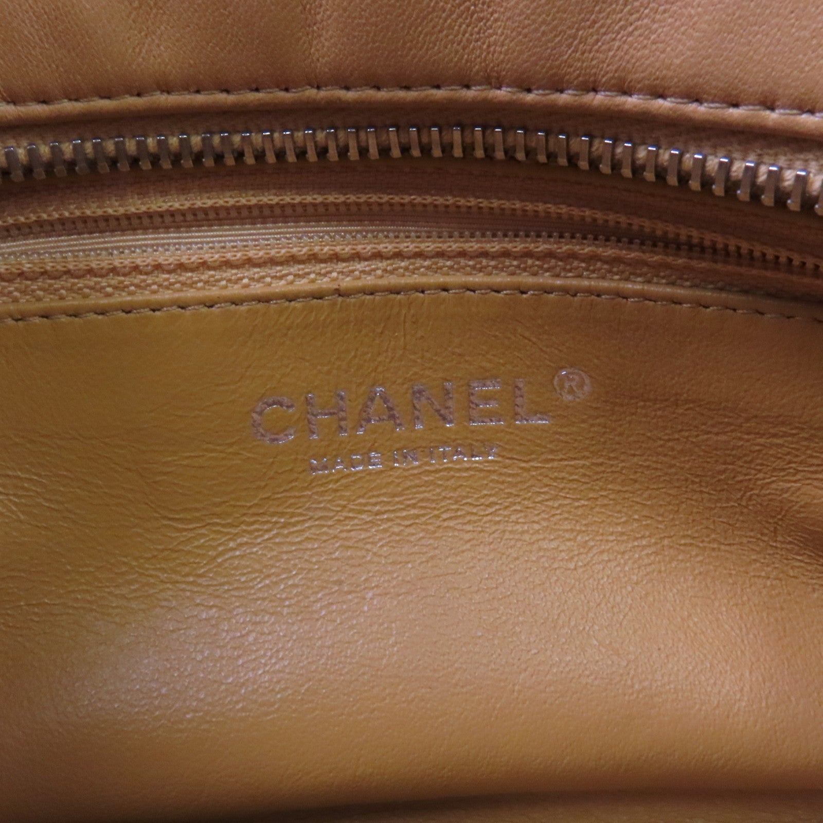 CHANEL 牛皮皮革Chain Shoulder銀扣鏈帶肩背袋