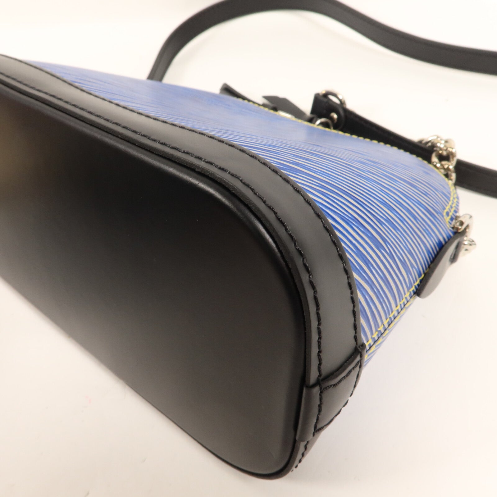 LOUIS VUITTON Epi/Denim Alma Mini鏈帶手挽袋