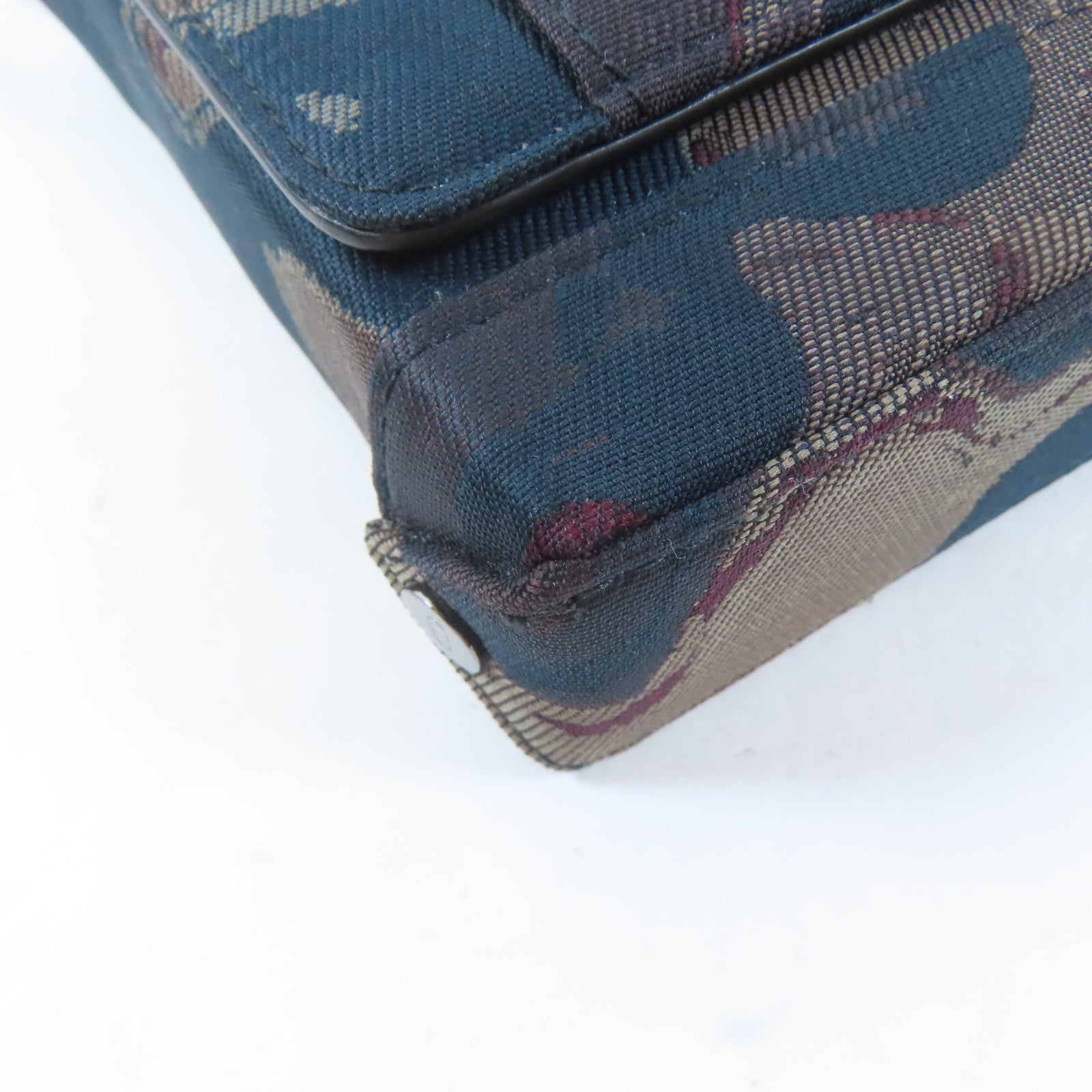 Dior 帆布Dior x Peter Doig Shoulder Bag肩背袋深藍色/深紅色/啡色