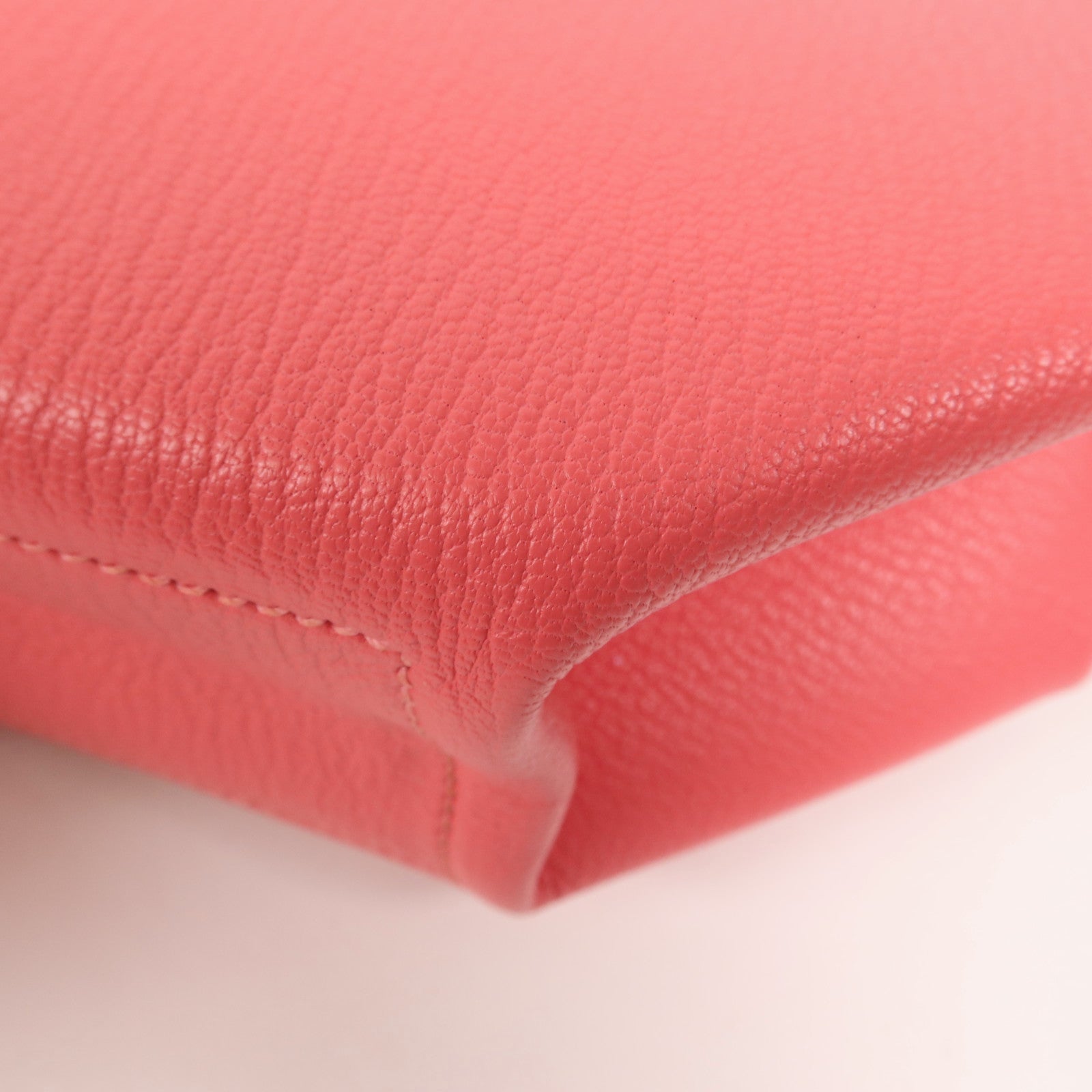 HERMES Chevre皮革Opli Clutch銀扣手拿包