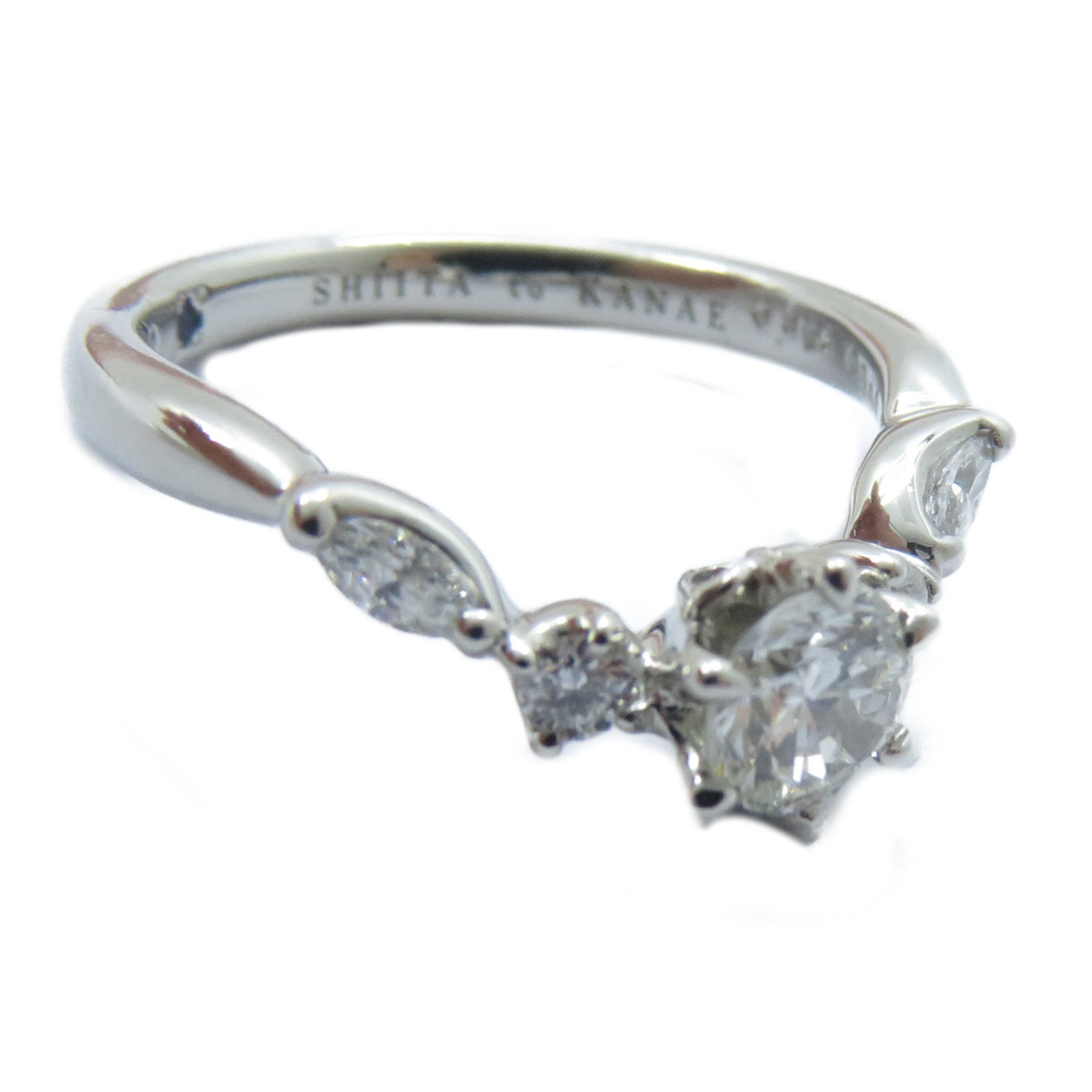 JEWELRY 【激減優惠】PT950鉑金Diamond Ring 0.356ct/0.177ct鑽石戒指US#4.25