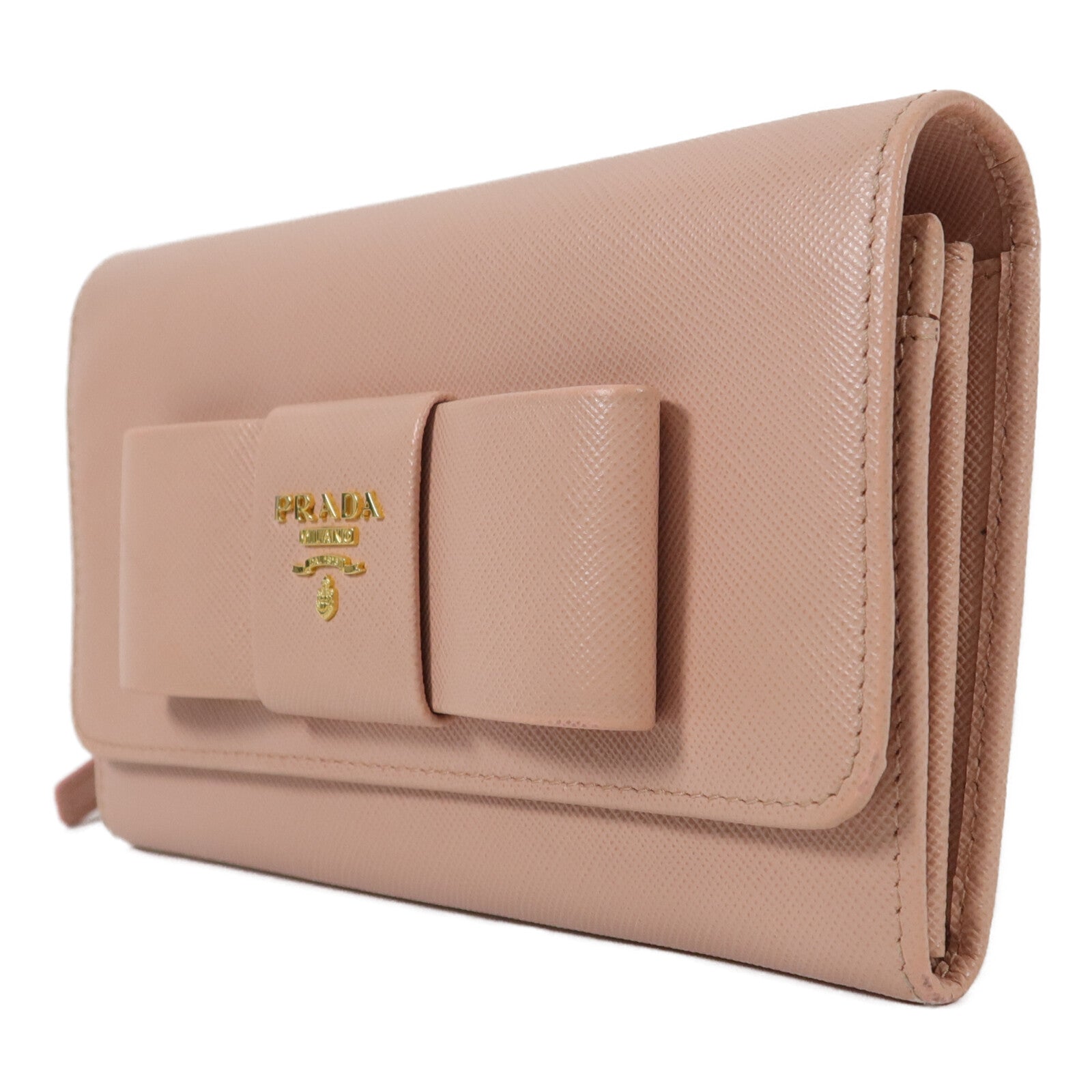 PRADA 牛皮皮革Bow Wallwt On Chain肩背袋