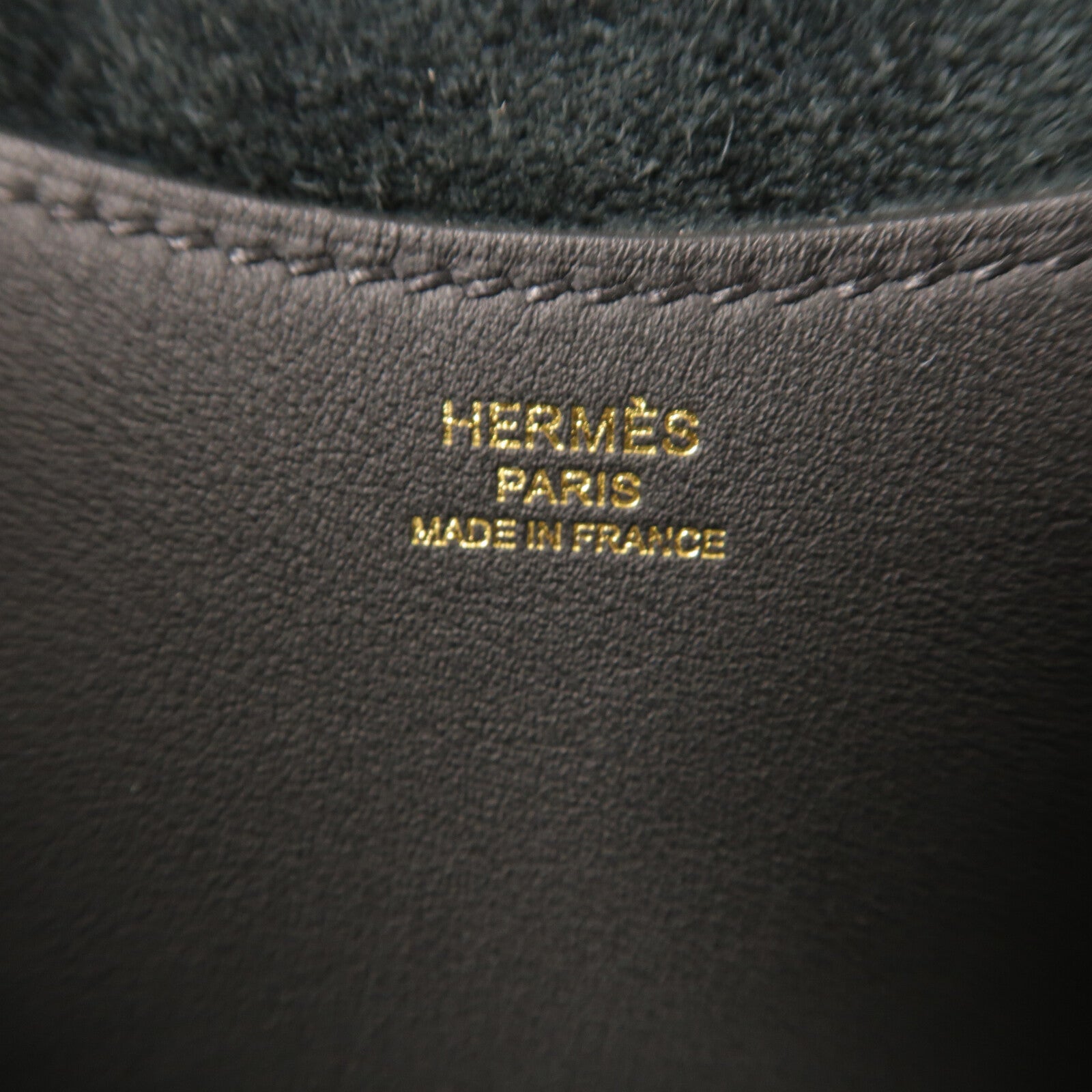 HERMES Clemence皮革In The Loop 18手挽袋Noir
