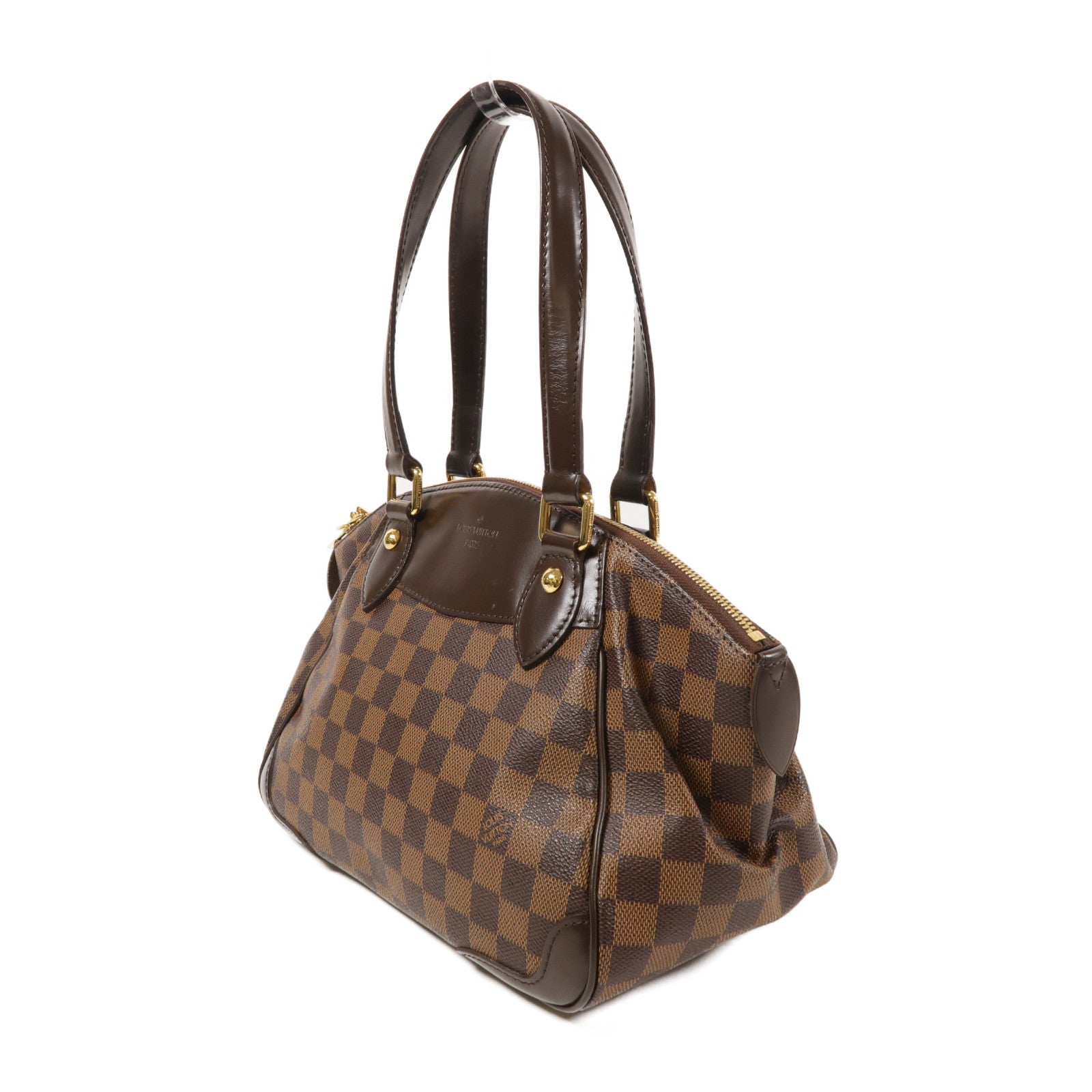LOUIS VUITTON Damier Verona PM金扣肩背袋