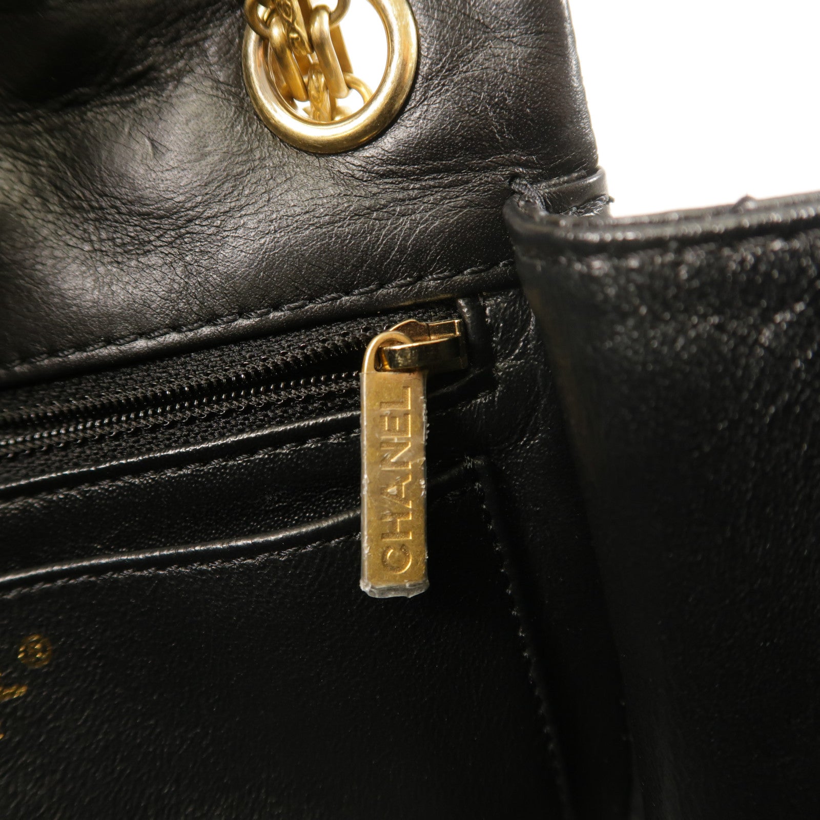 CHANEL 牛皮皮革2.55 Mini鏈帶肩背袋