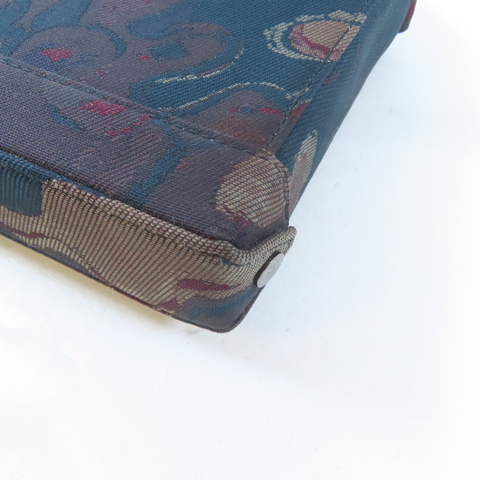 Dior 帆布Dior x Peter Doig Shoulder Bag肩背袋深藍色/深紅色/啡色
