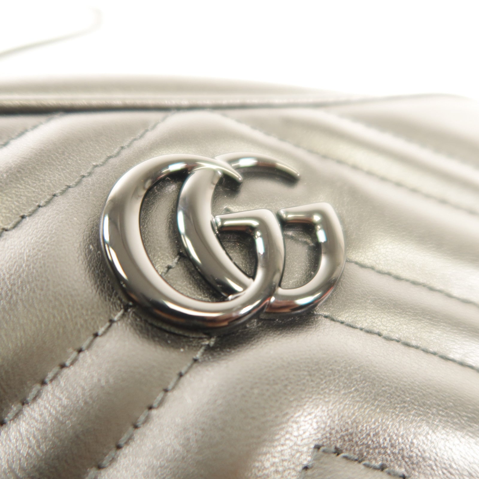 GUCCI 【激減優惠】牛皮皮革GG Marmont Mini肩背袋