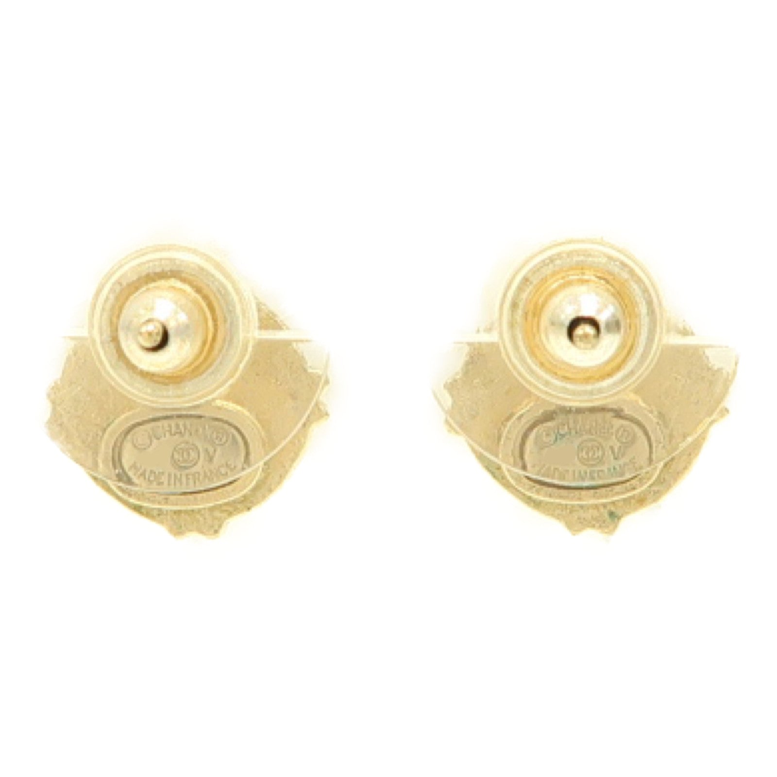 CHANEL 金屬Earrings耳環金色/黑色